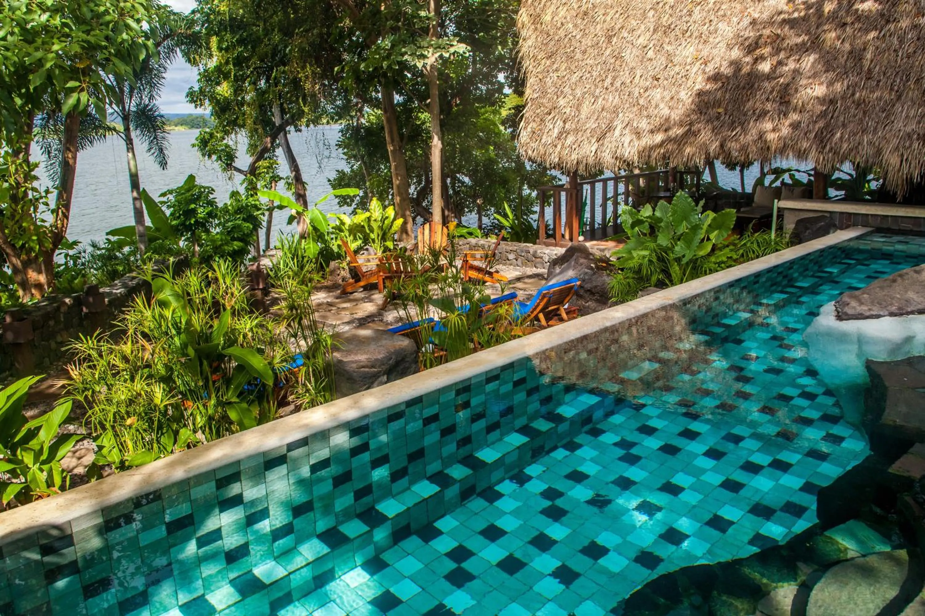 Pool view in Jicaro Island Lodge Member of the Cayuga Collection