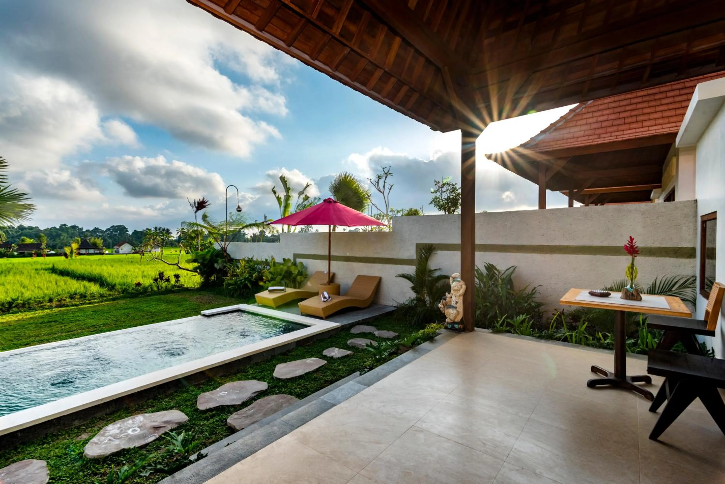 Patio in Akshaya Resort Ubud by Dhananjaya Hospitality