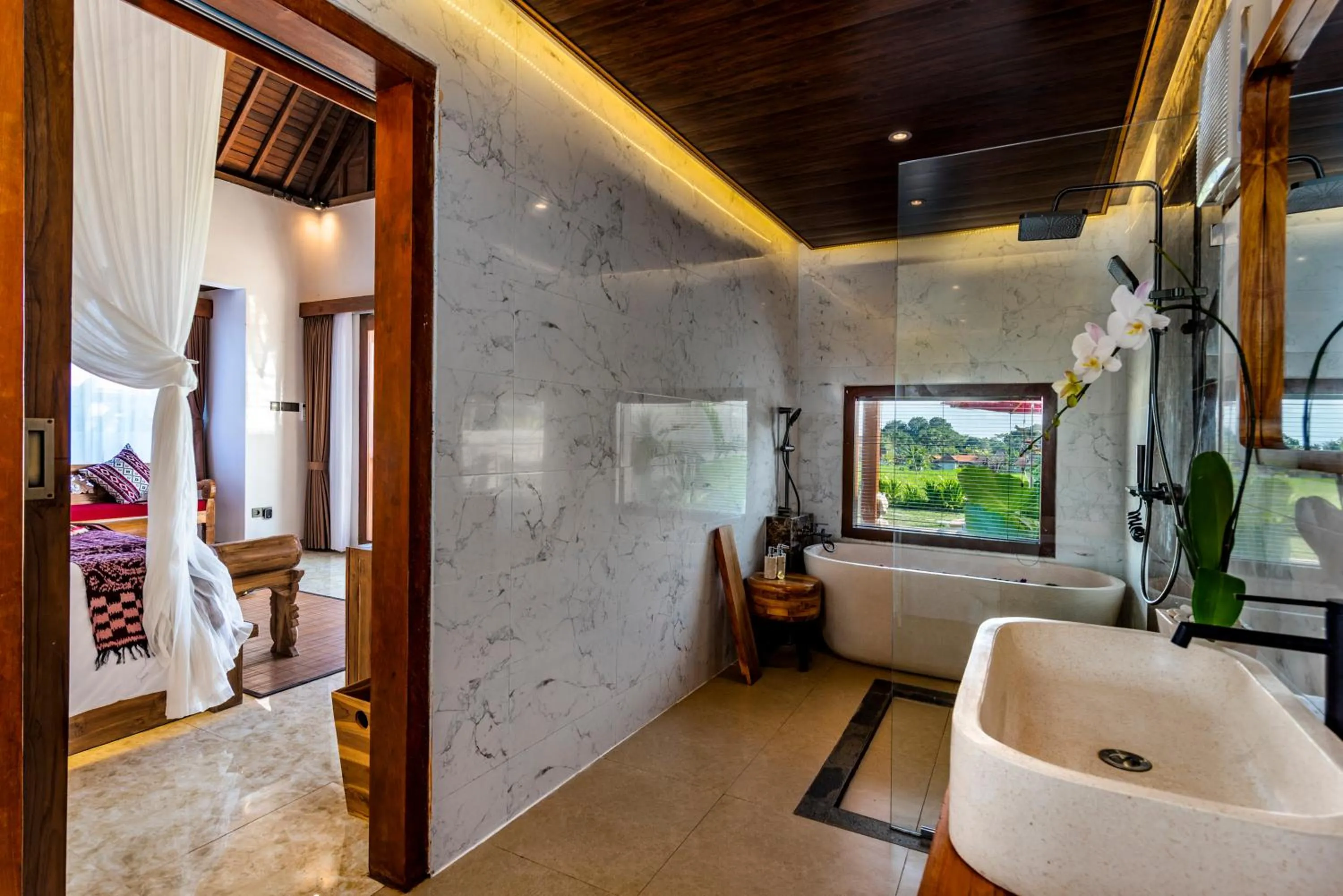 Bathroom in Akshaya Resort Ubud by Dhananjaya Hospitality