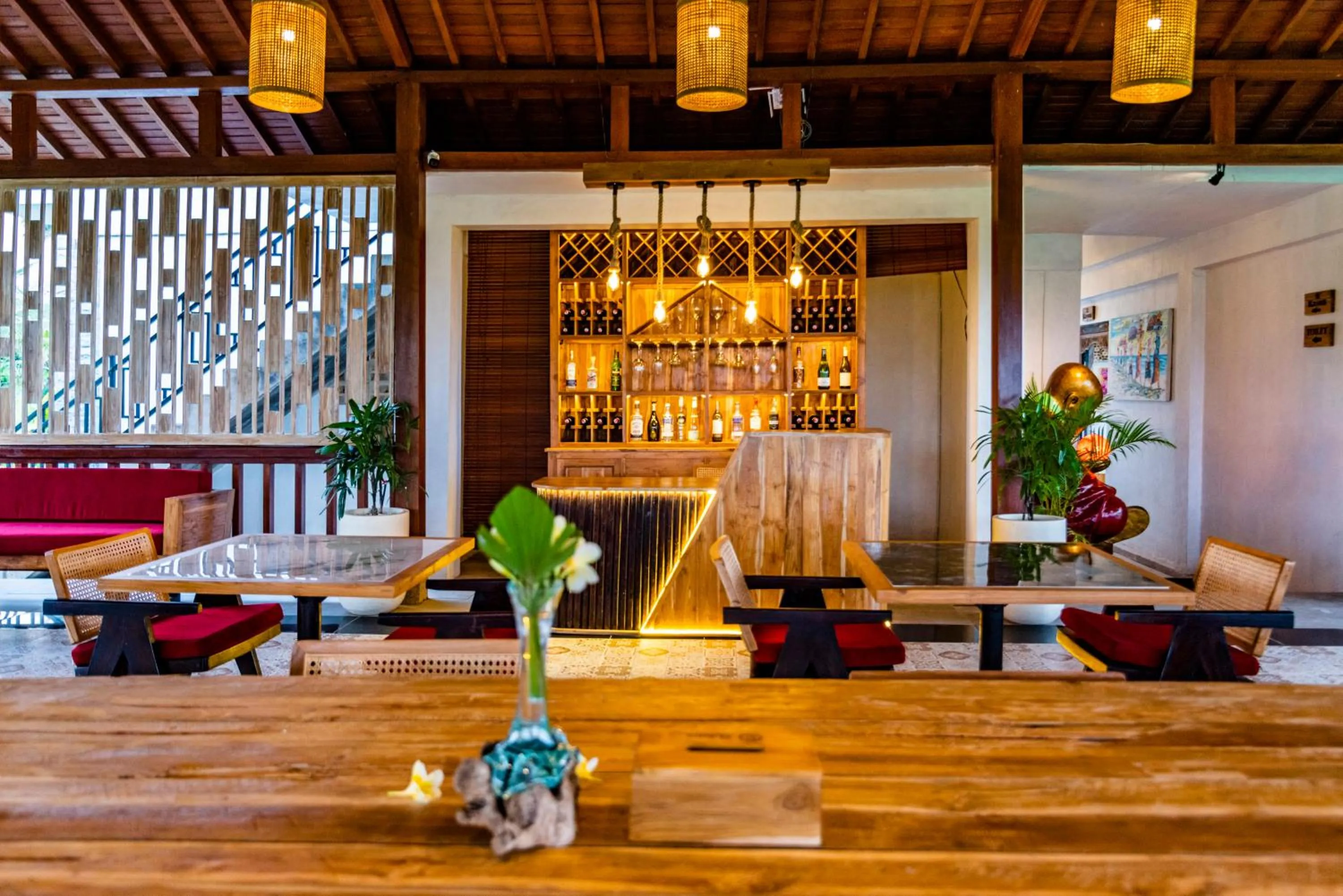 Living room in Akshaya Resort Ubud by Dhananjaya Hospitality