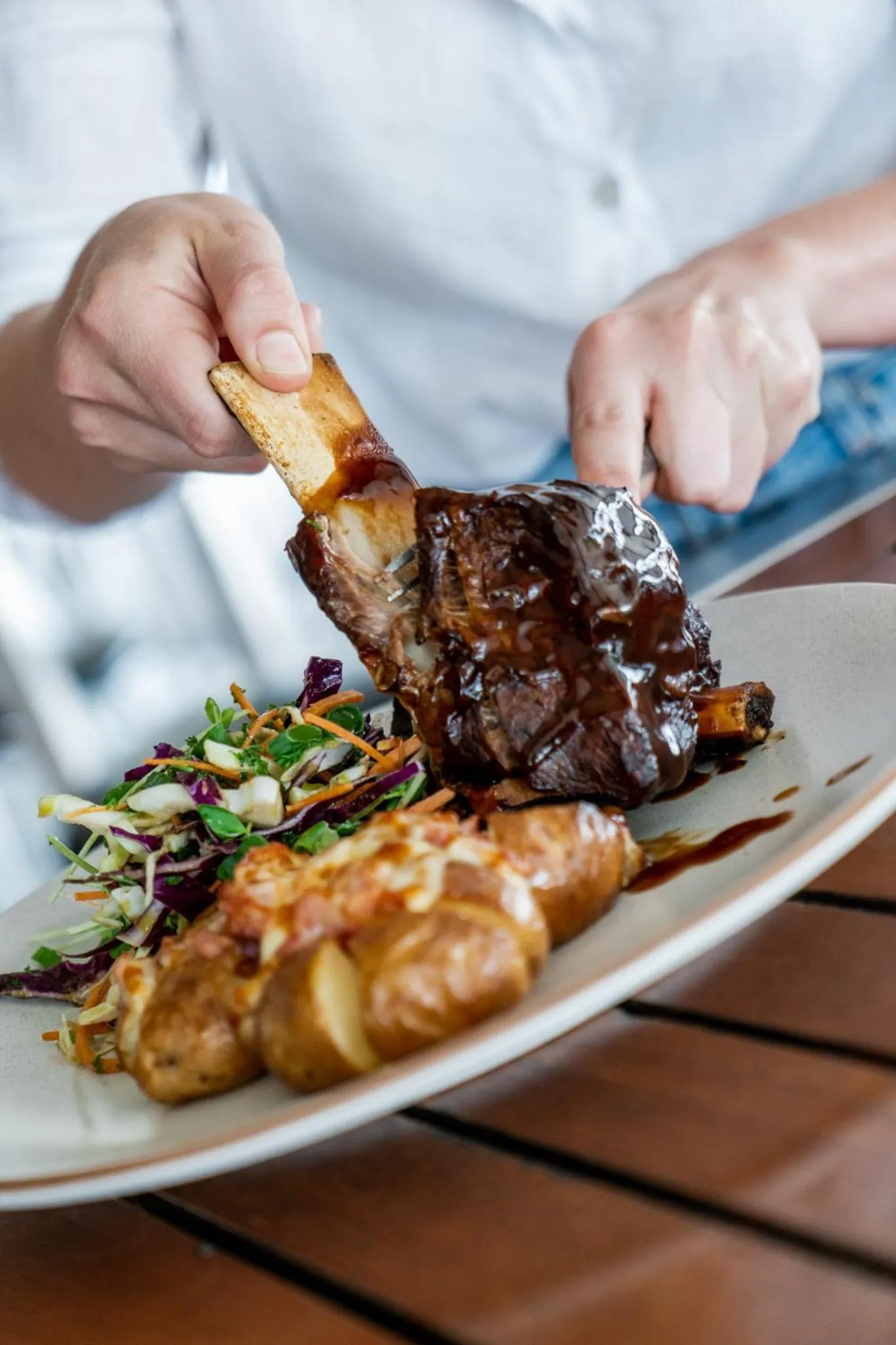 Food close-up in Capella Hotel Motel