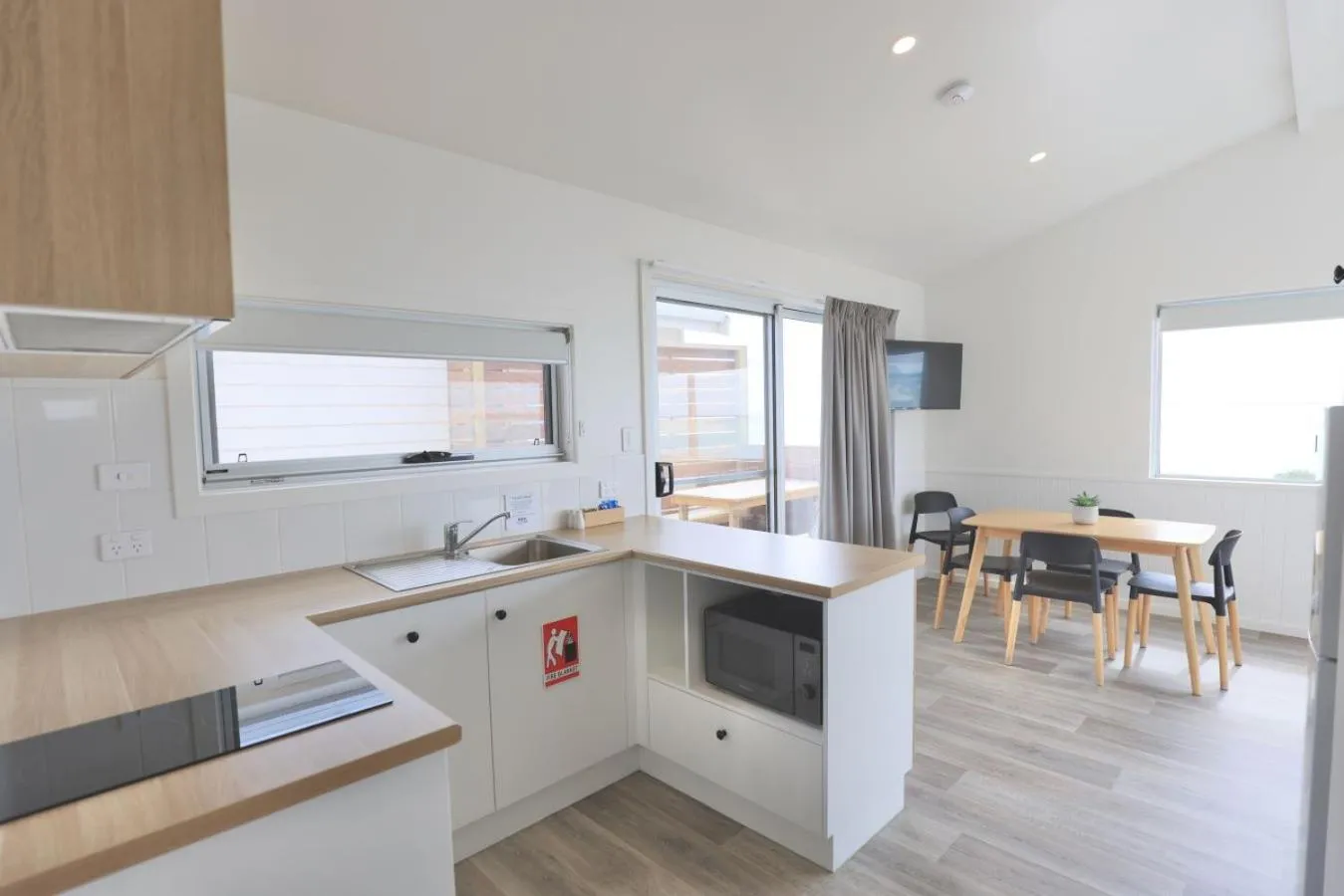 Living room in Sea Vu Caravan Park