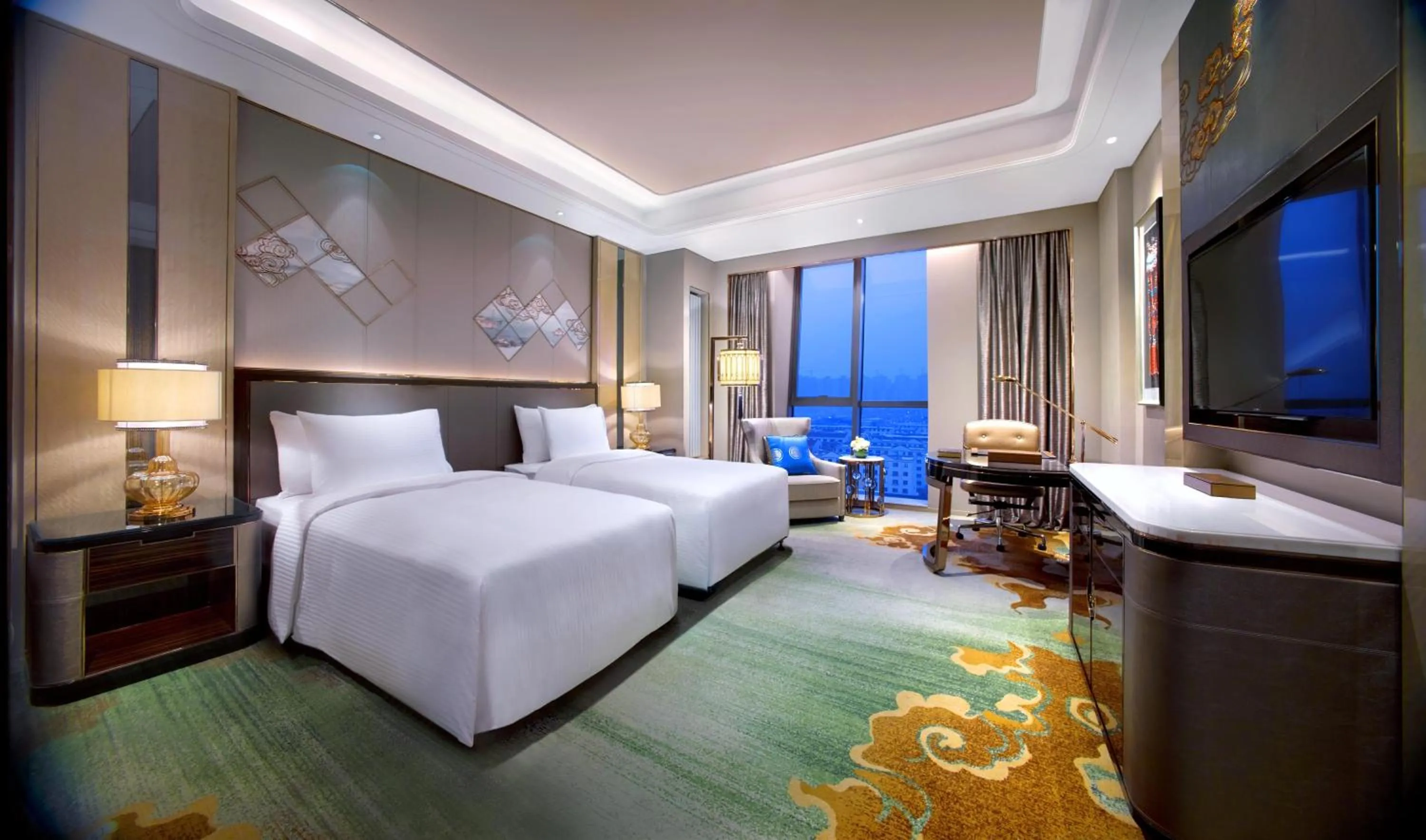Bedroom, Bed in Wanda Vista Hohhot