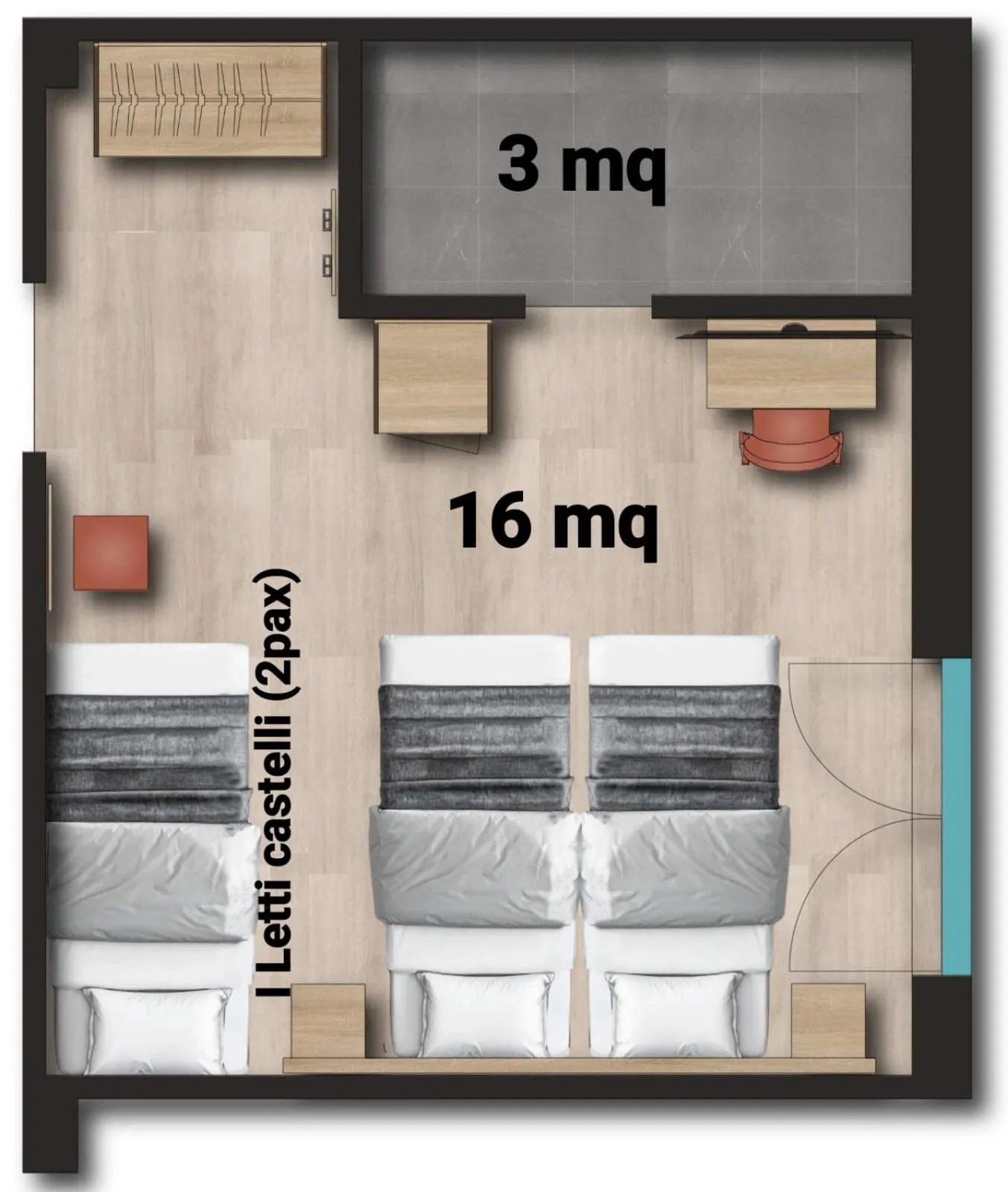 Floor plan in Hotel Roè Garda