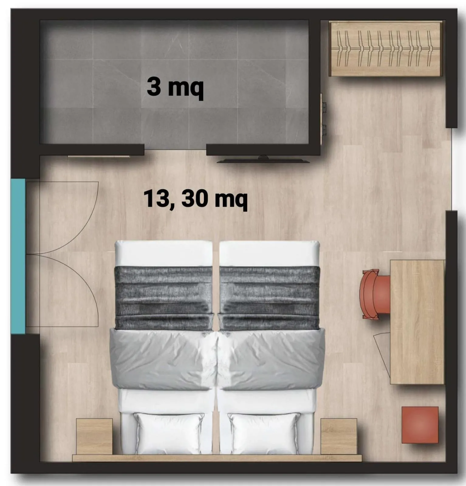 Floor plan in Hotel Roè Garda