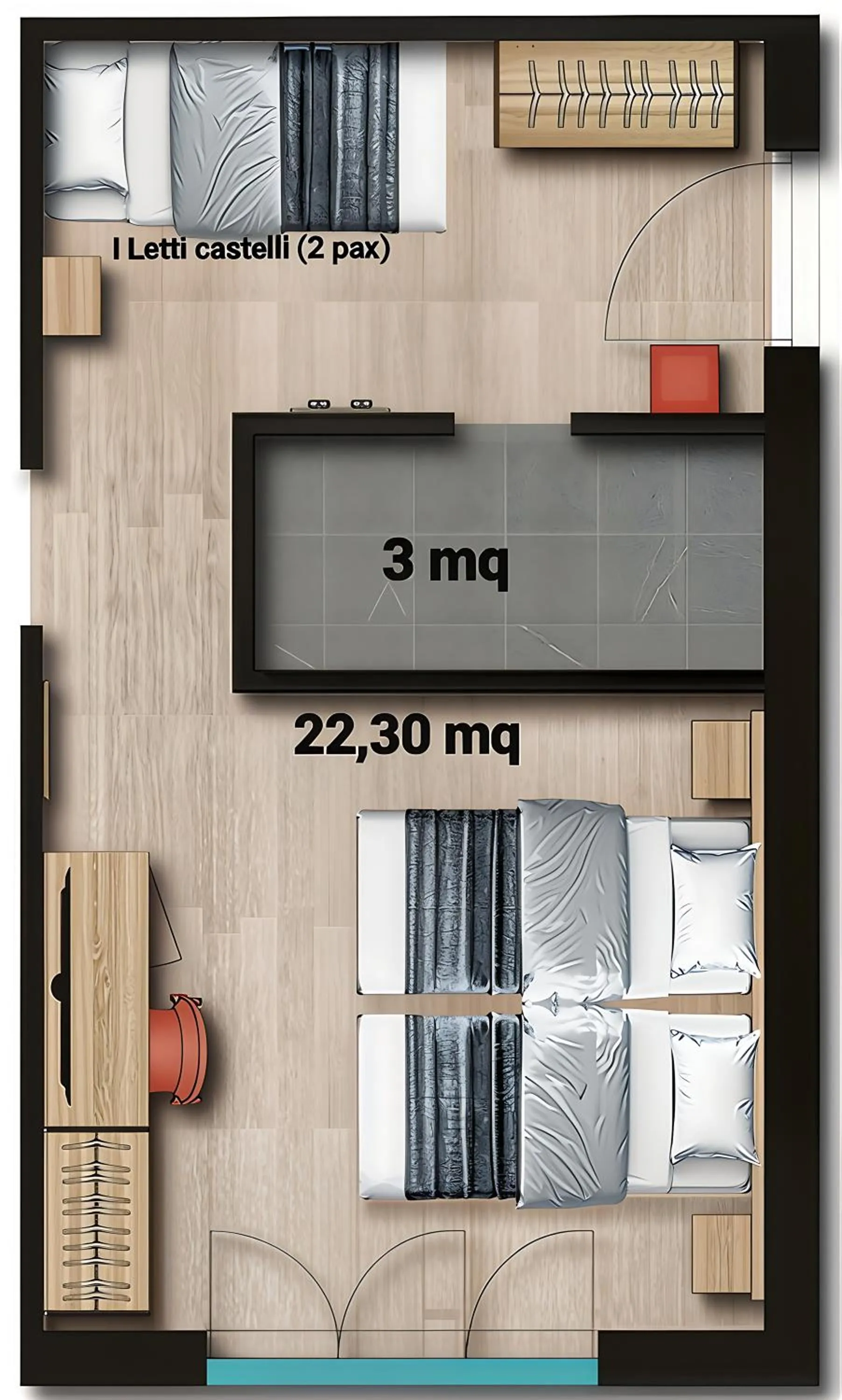 Floor plan in Hotel Roè Garda