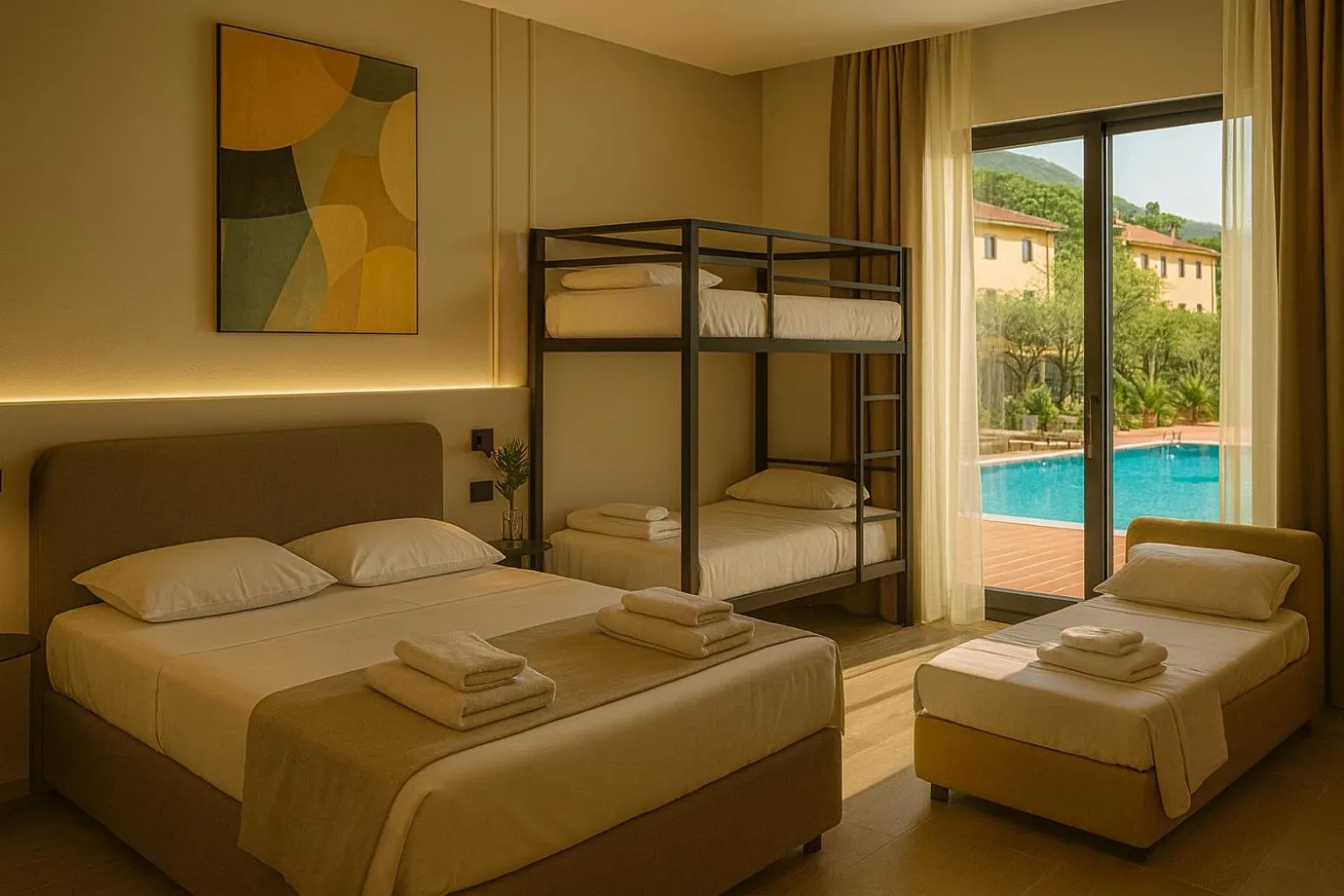 Bed in Hotel Roè Garda