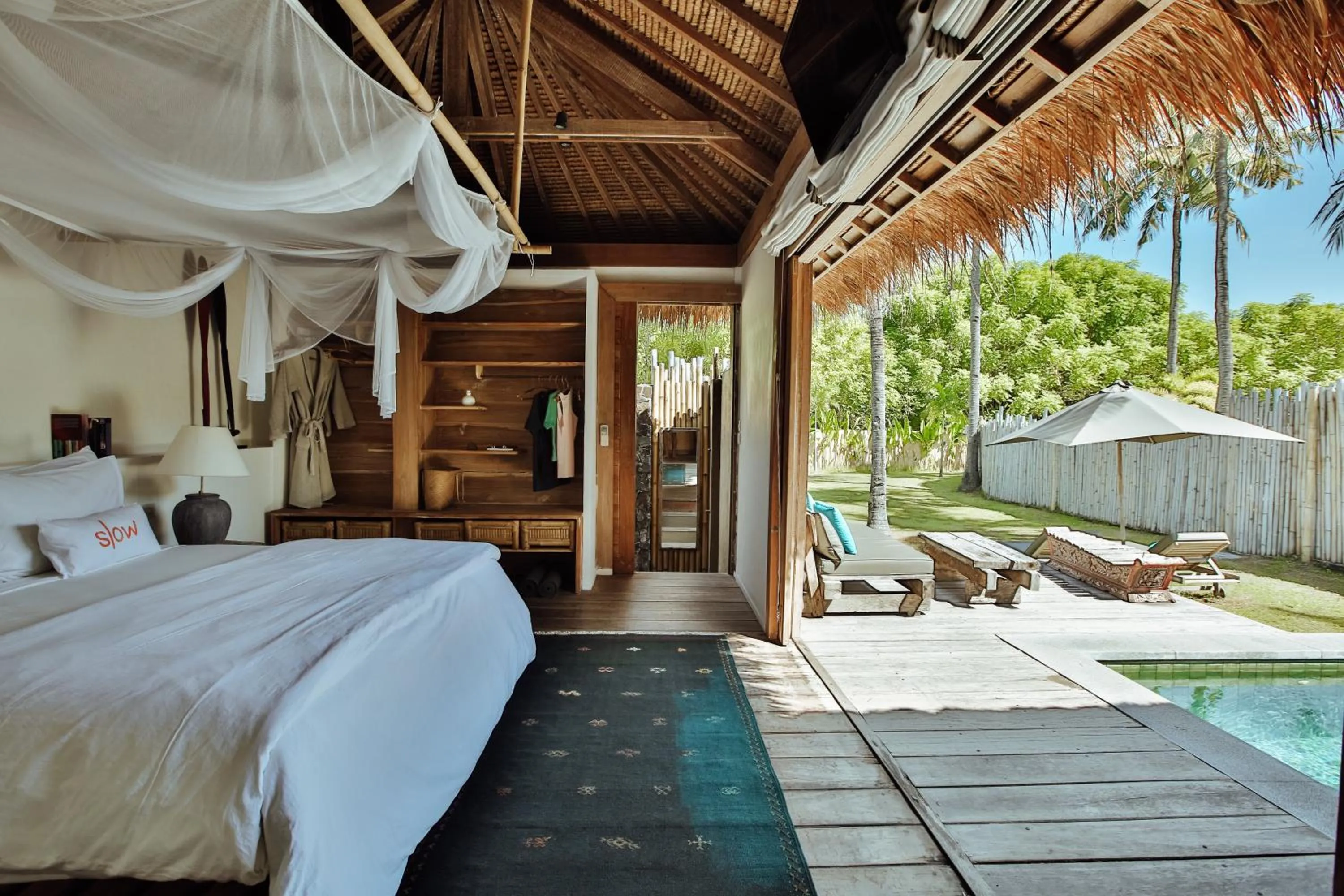 Patio, Bed in Slow Gili Air
