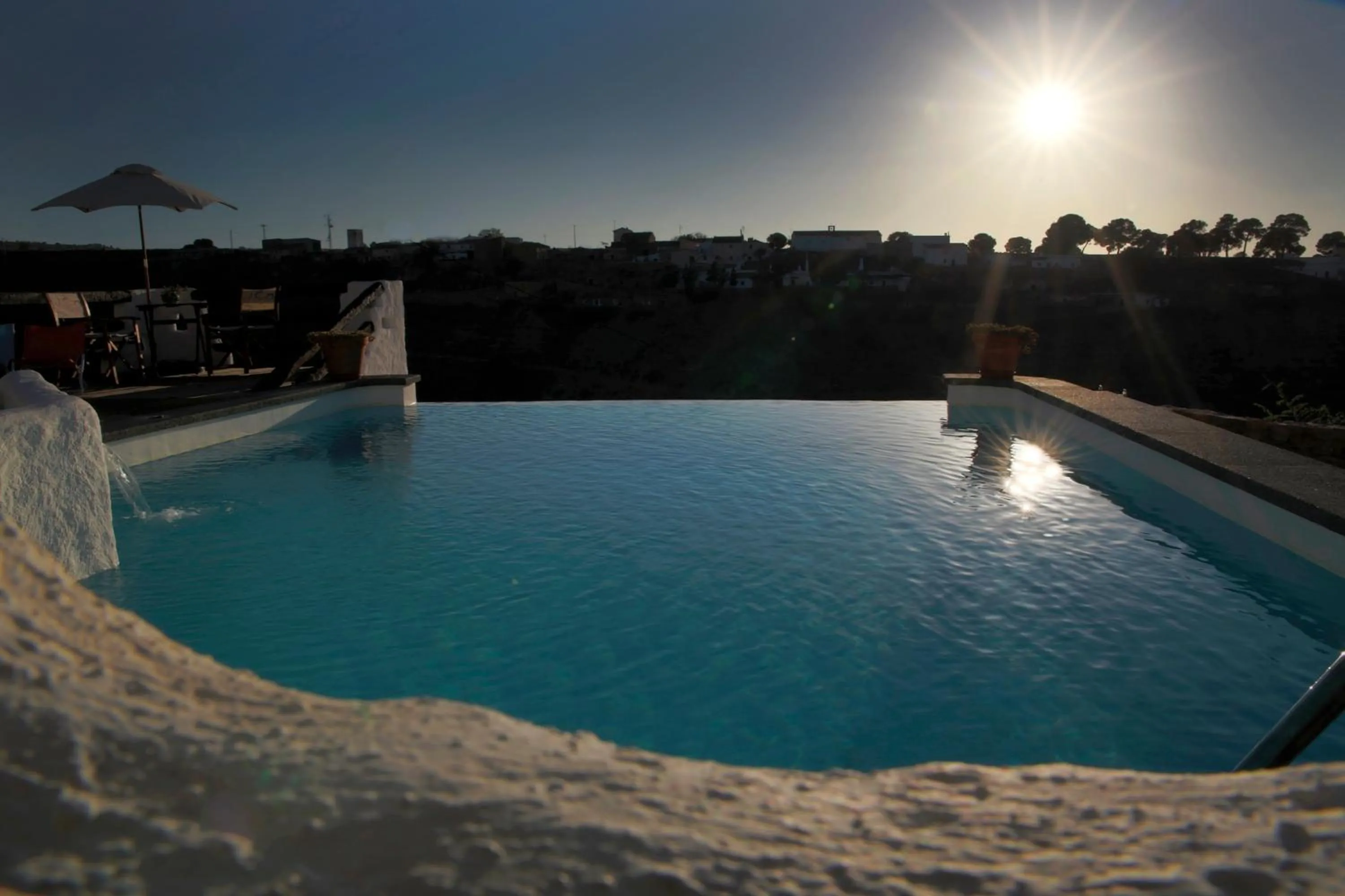 Pool view in Balcones de Piedad