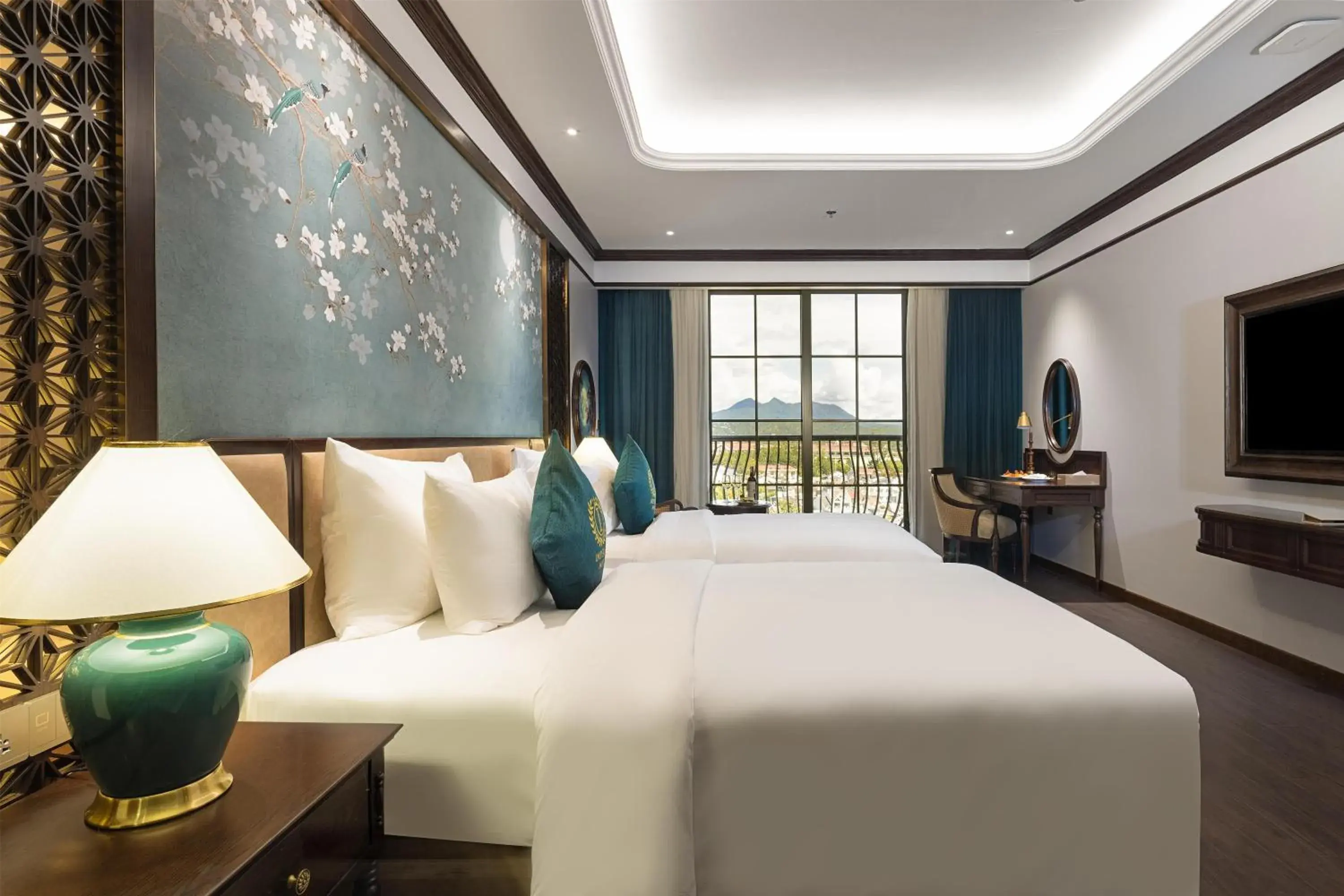 Deluxe Twin Room with Balcony and City View - Non-Smoking in Best Western Premier Imperial Dalat Deluxe Twin Room with Balcony and City View - Non-Smoking in Best Western Premier Imperial Dalat