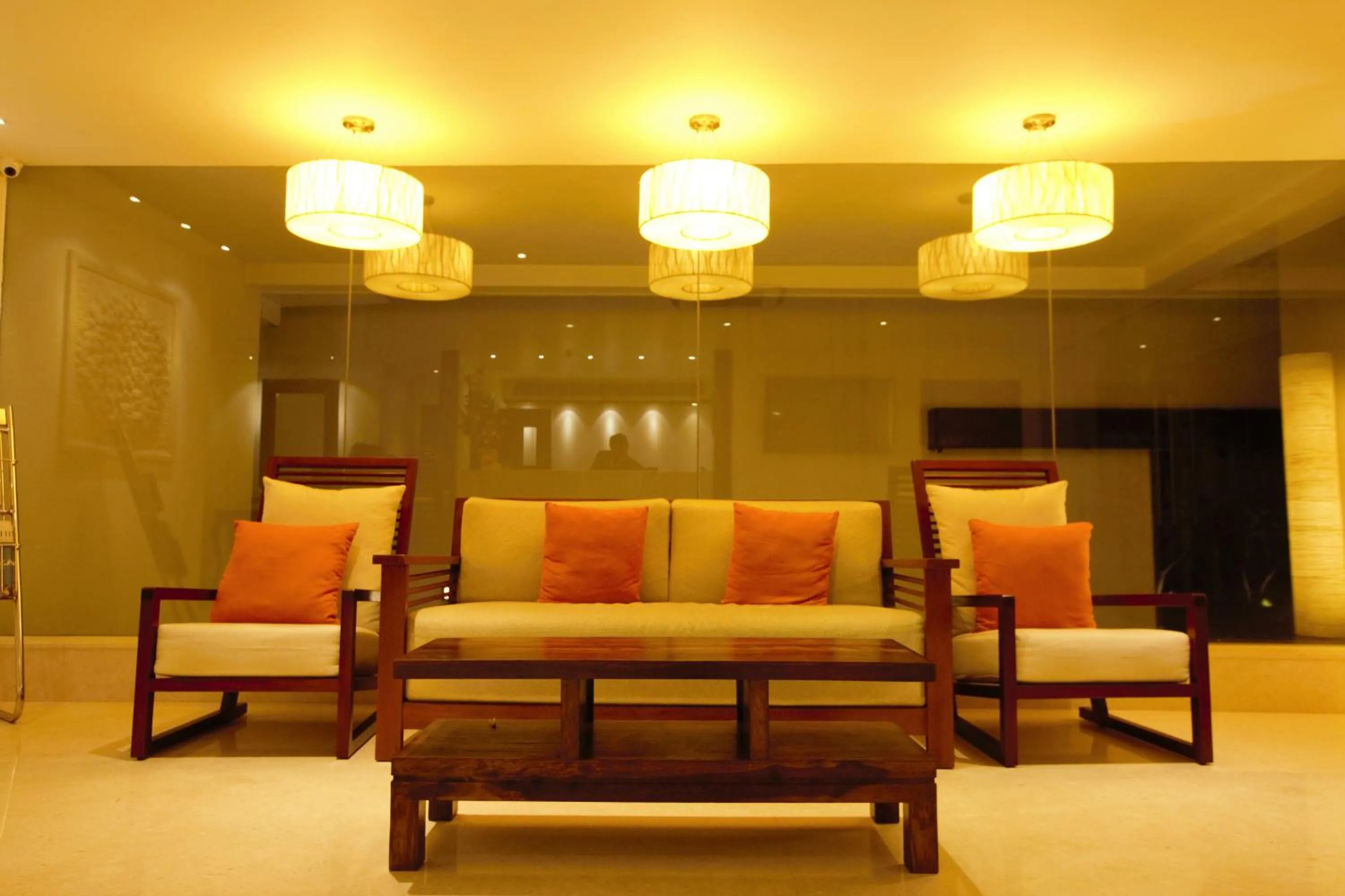 Seating area in Temple Tree Hotel