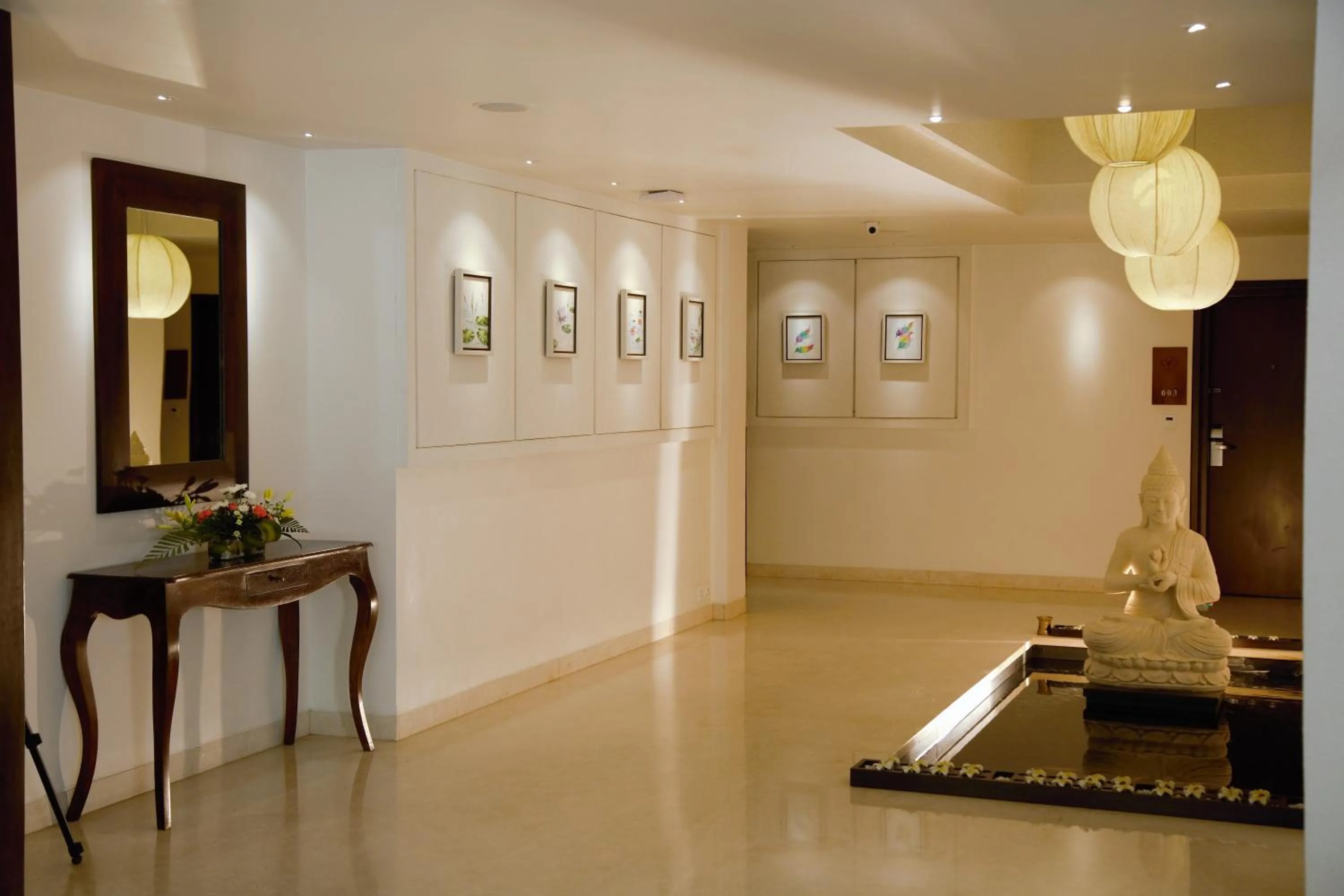 Decorative detail in Temple Tree Hotel