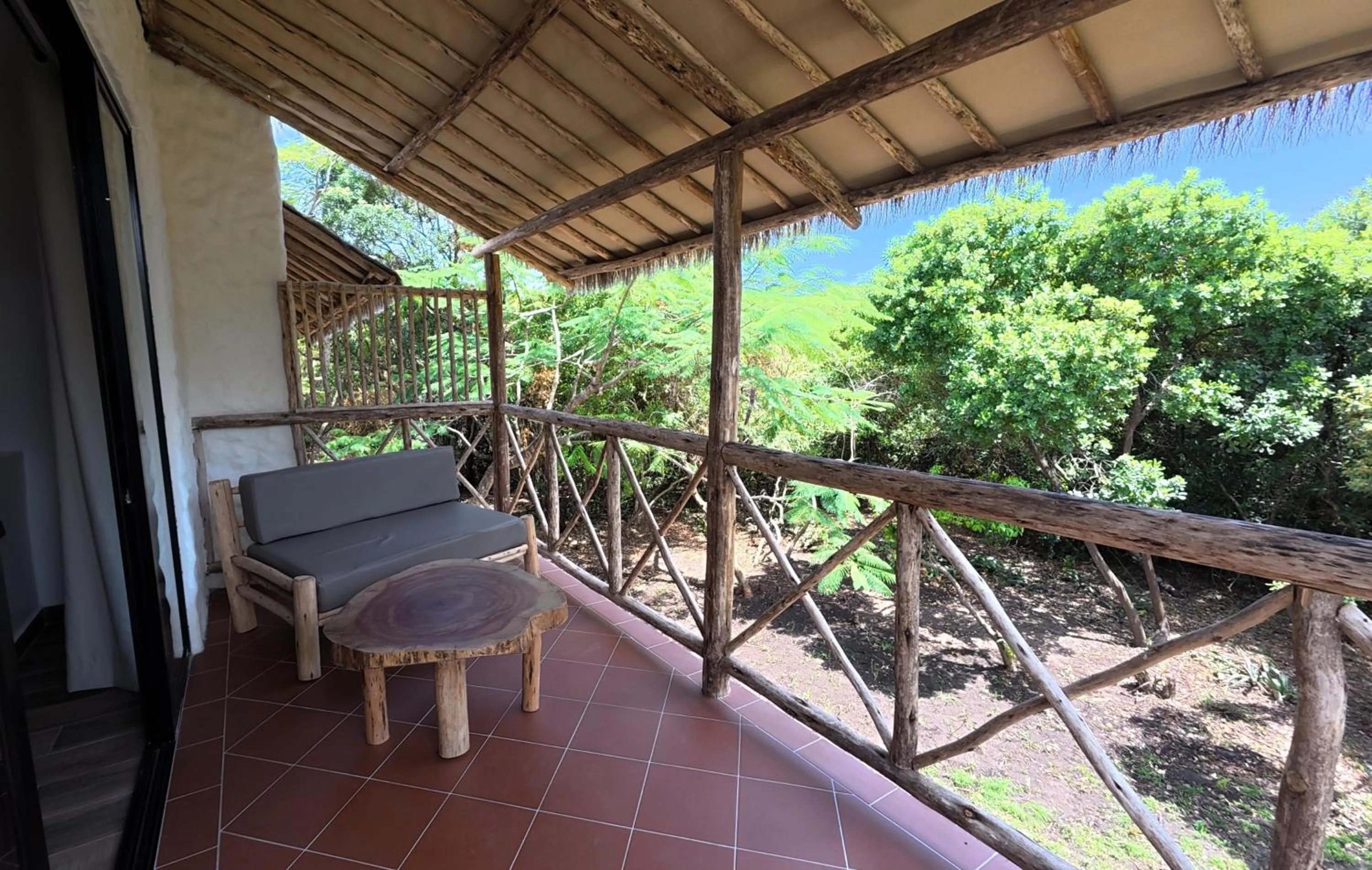 Balcony/Terrace in Kipepeo Beach and Village