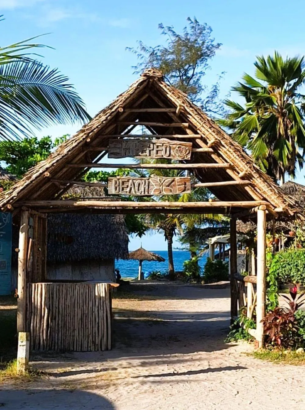Facade/entrance in Kipepeo Beach and Village