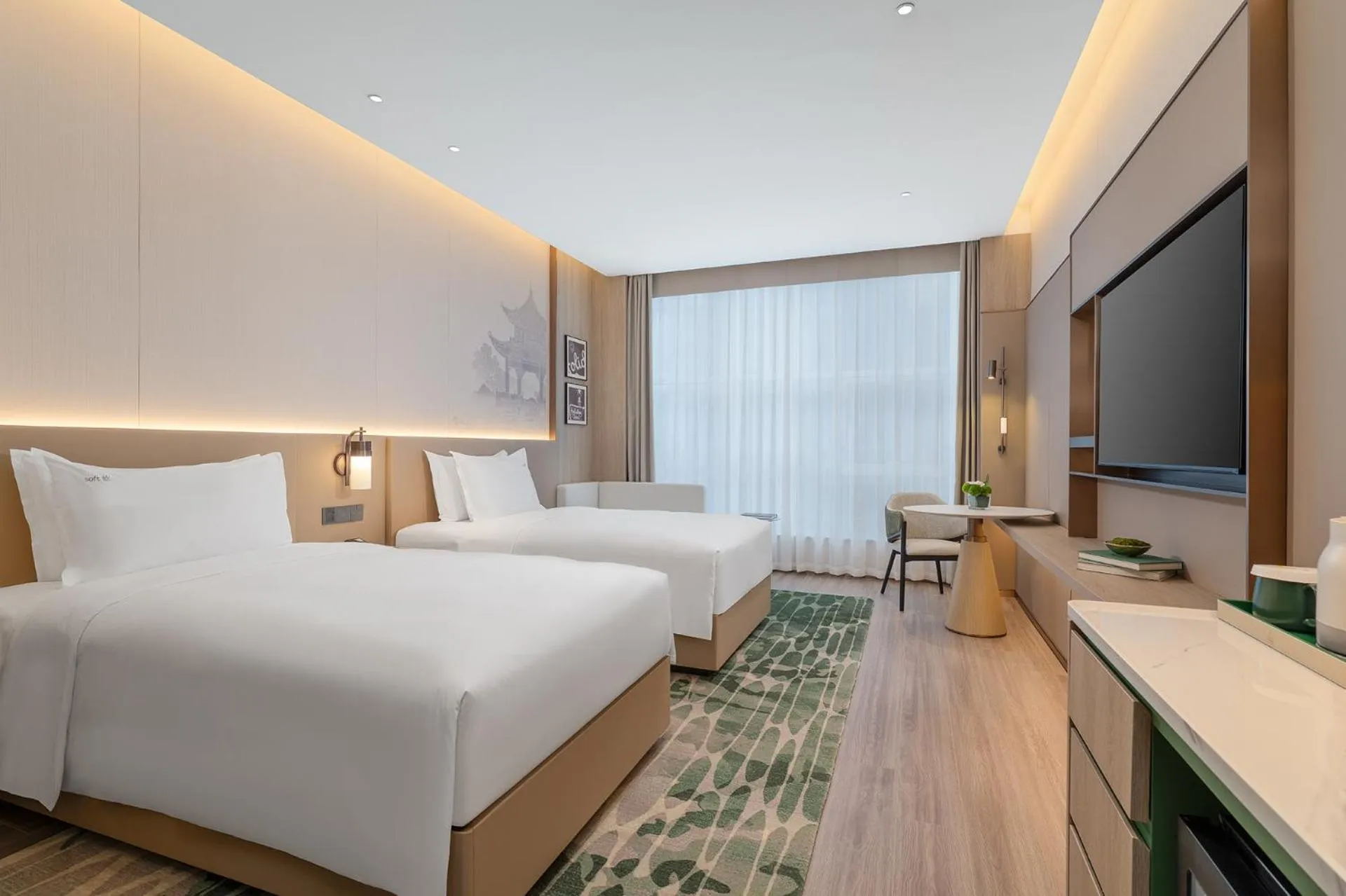 Photo of the whole room, Bed in Holiday Inn Jinan Thousand Buddha Mountain by IHG