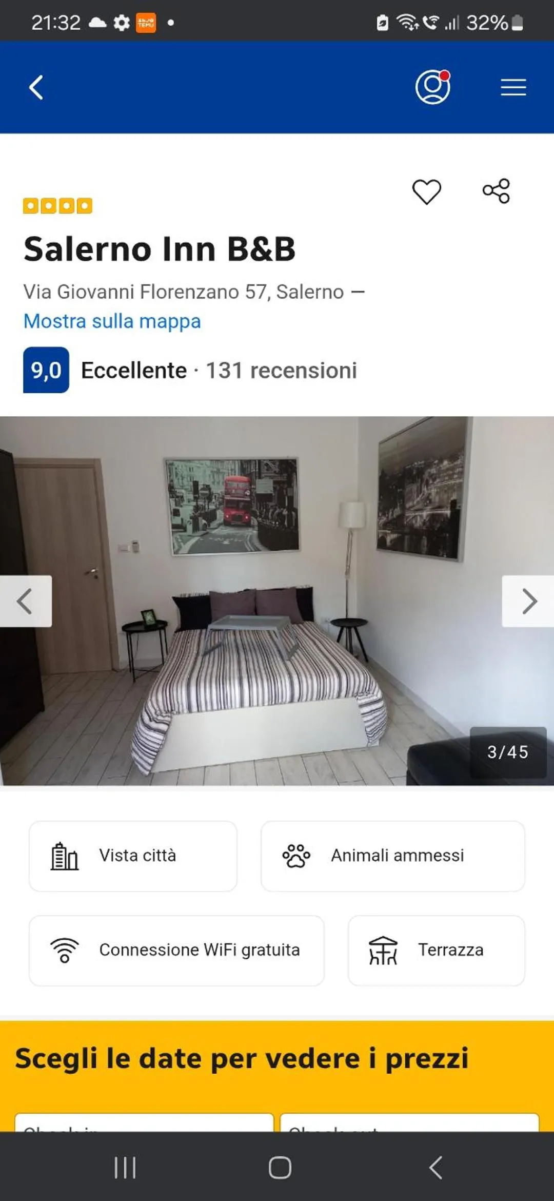 Bed in Salerno Inn B&B