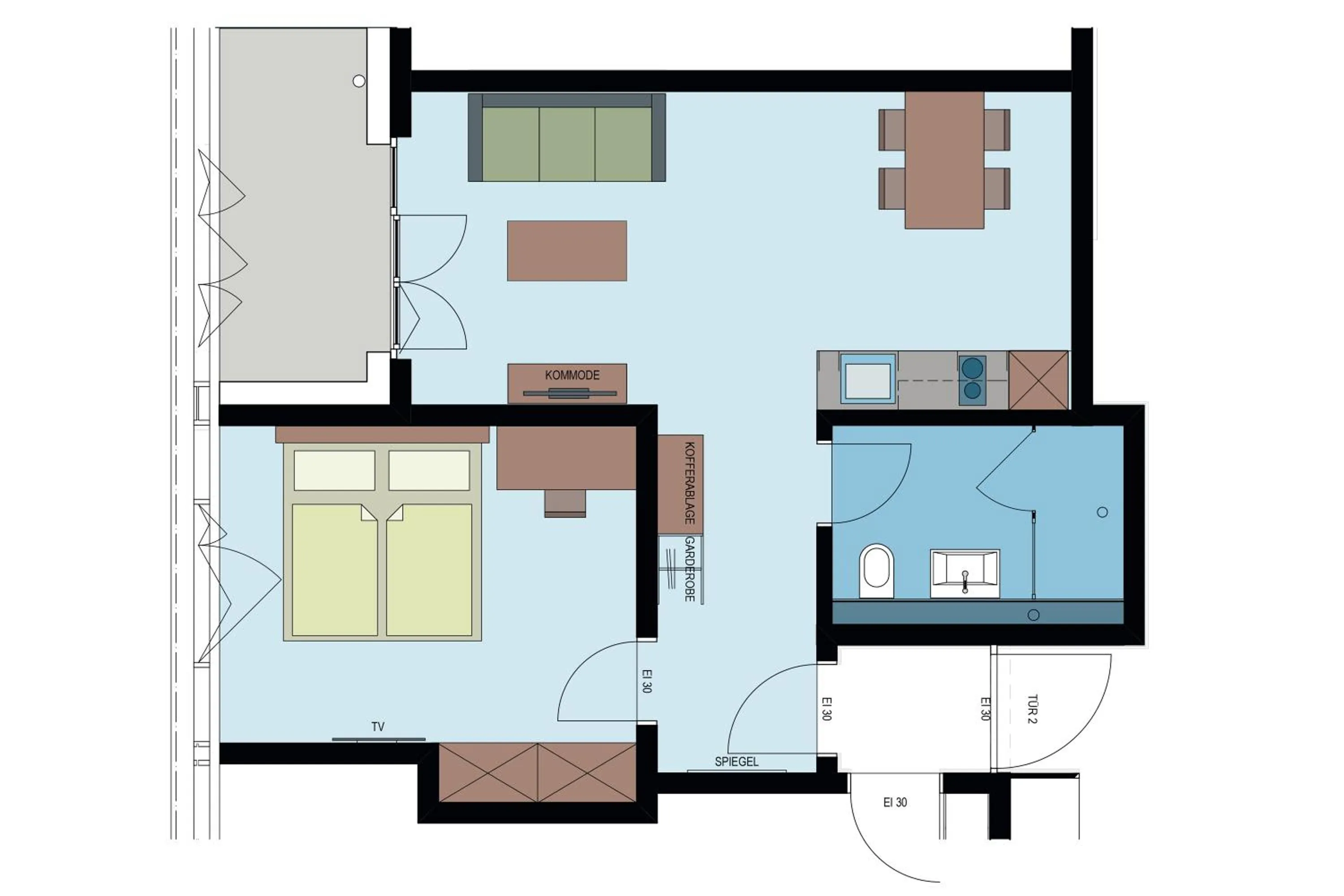 Floor plan in Aparthotel-aarau-WEST Swiss Quality