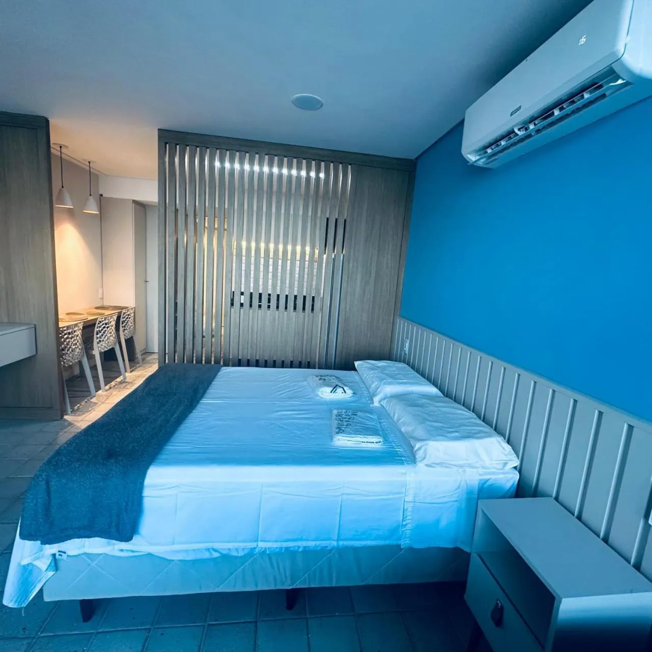 Bed in FLAT PRAIA DE PIEDADE - Região de Recife - Vista pro MAR