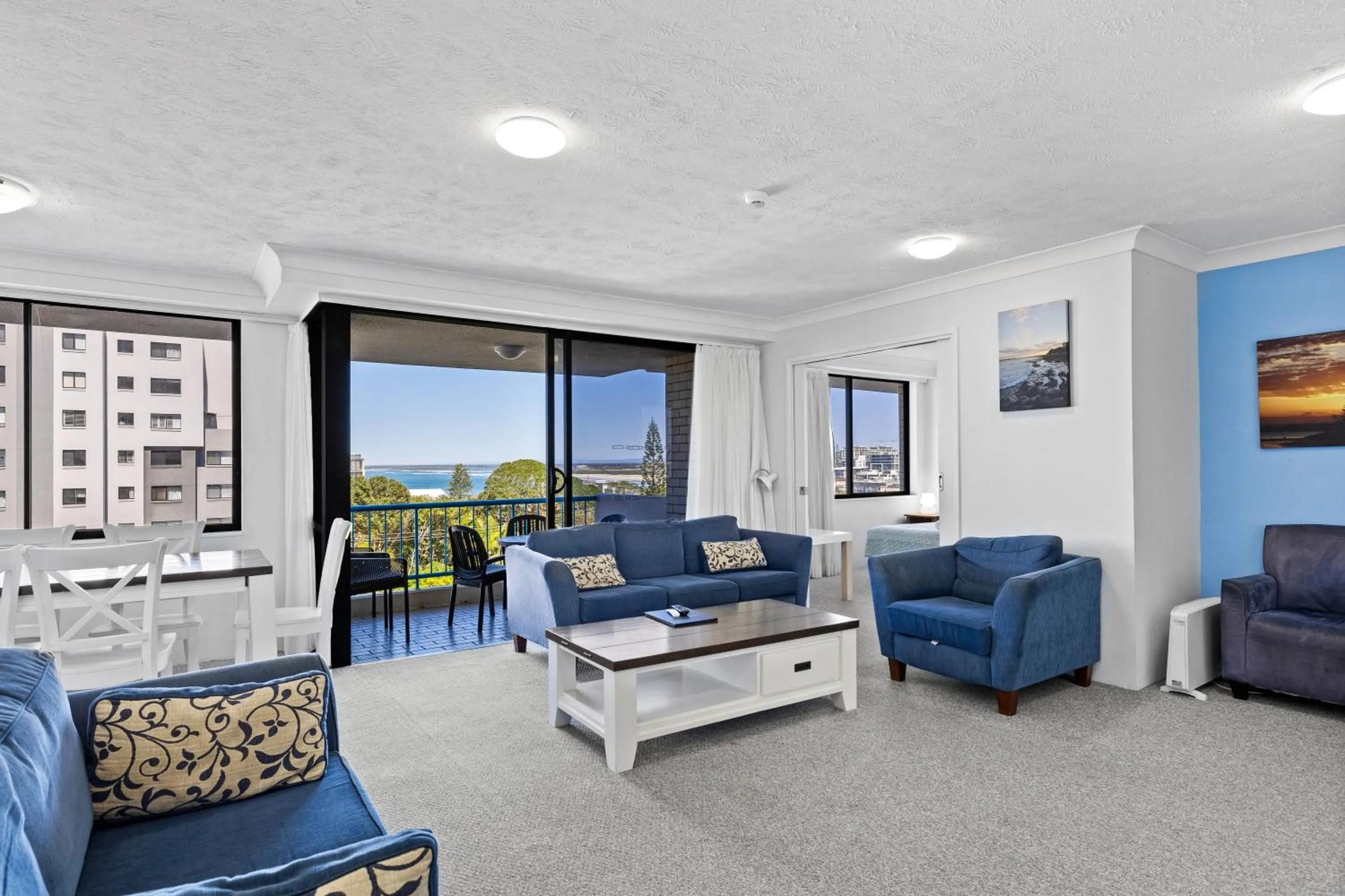 Living room in Burgess @ Kings Beach Apartments