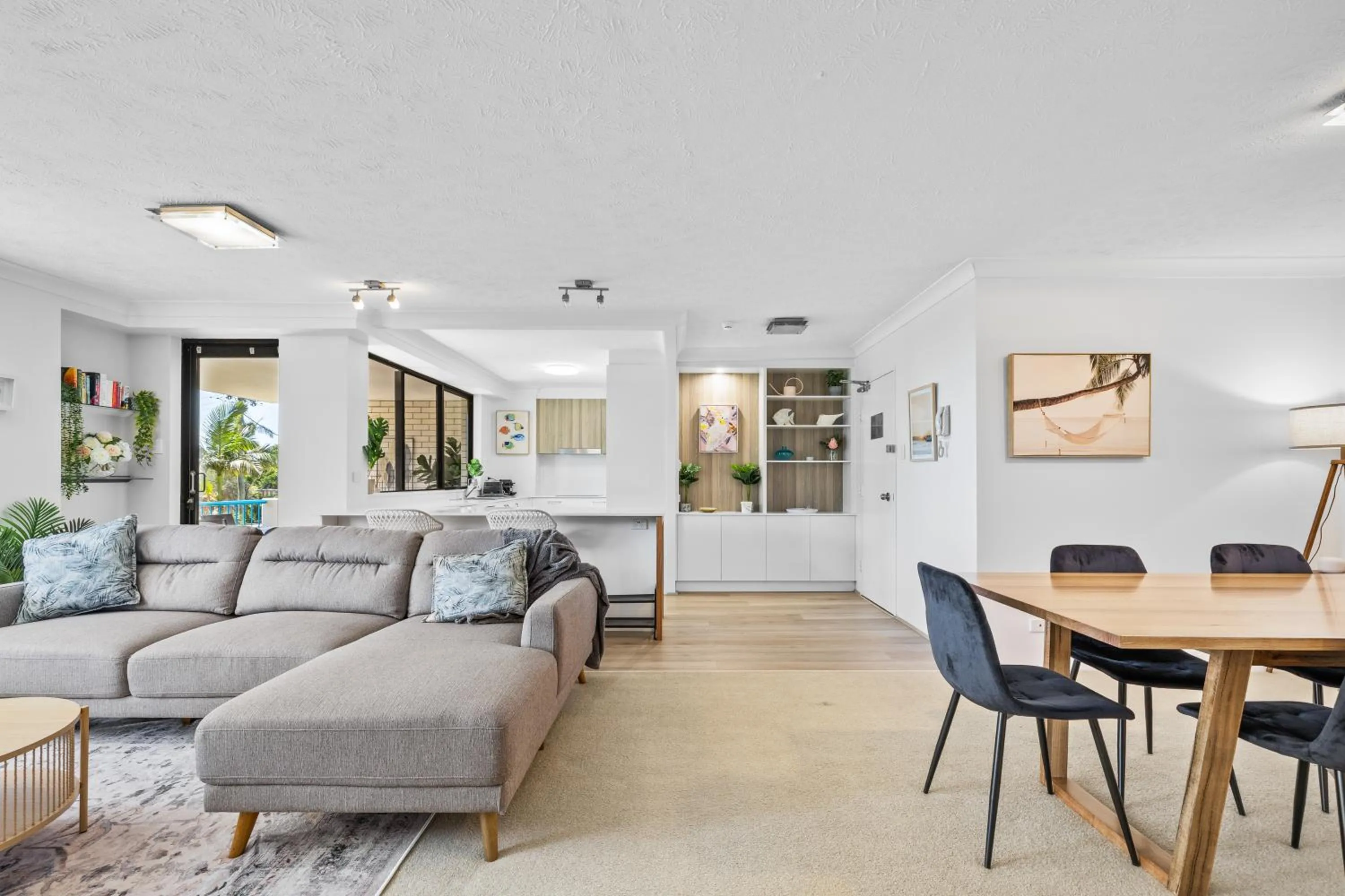 Living room in Burgess @ Kings Beach Apartments
