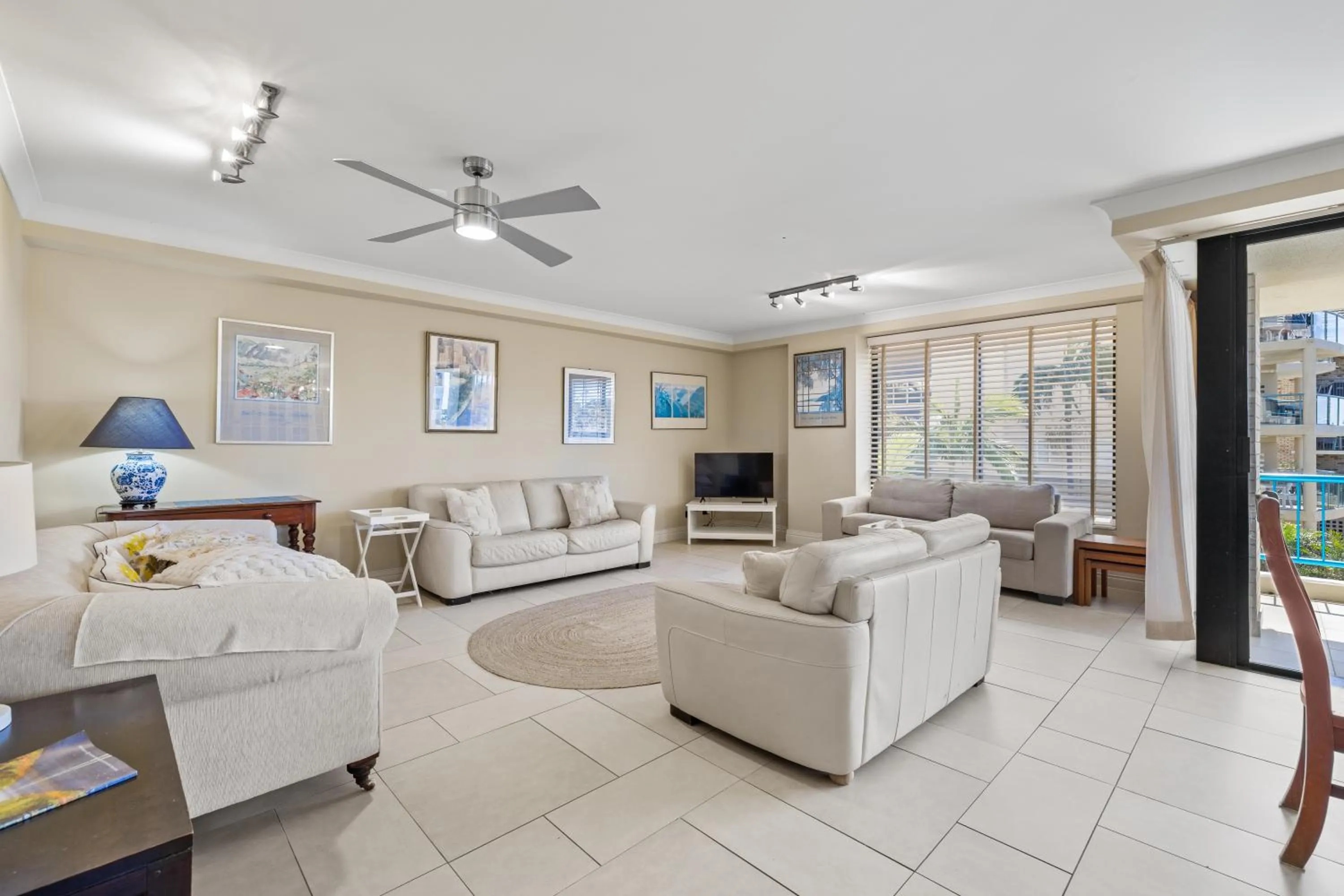 Living room in Burgess @ Kings Beach Apartments