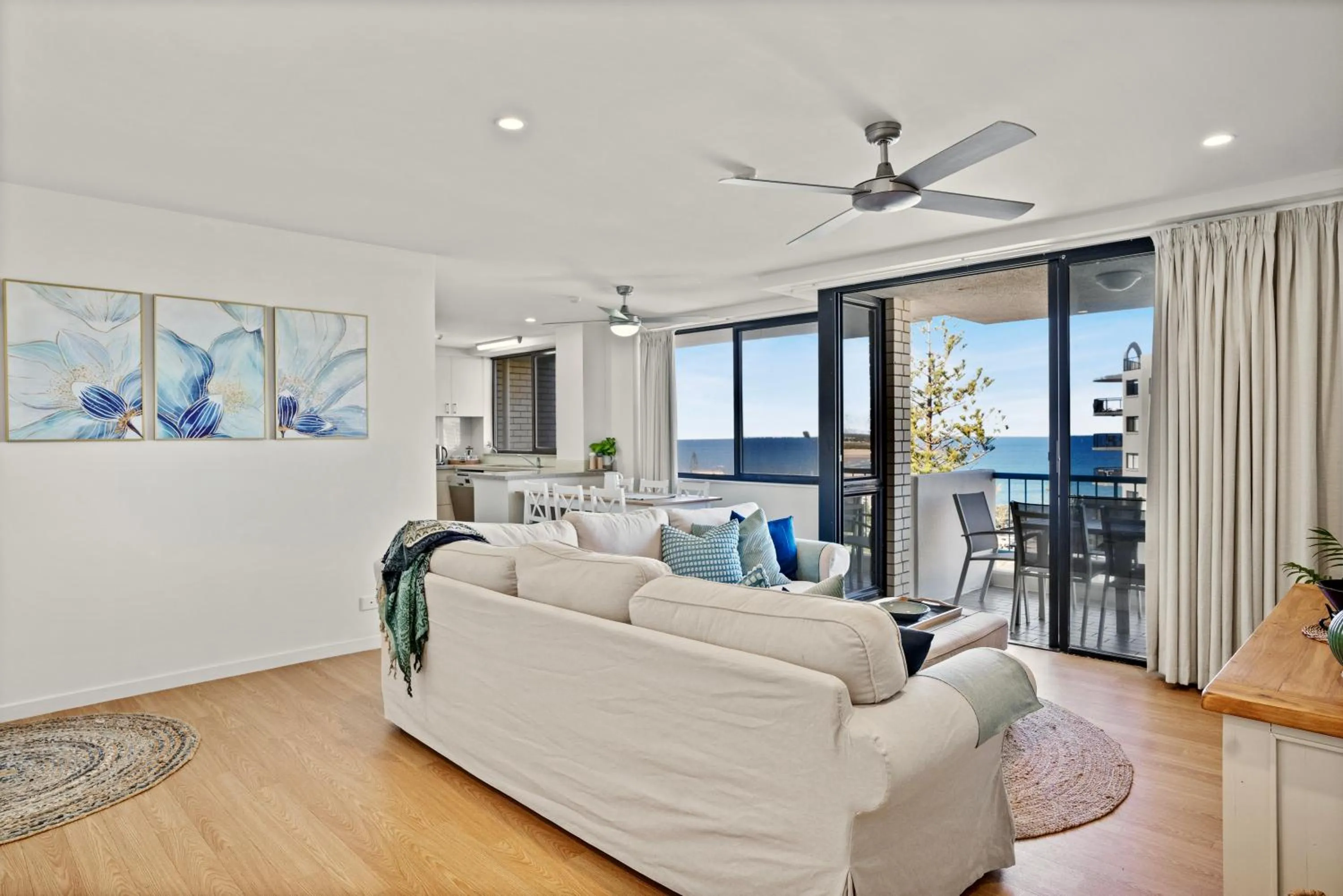 Living room in Burgess @ Kings Beach Apartments