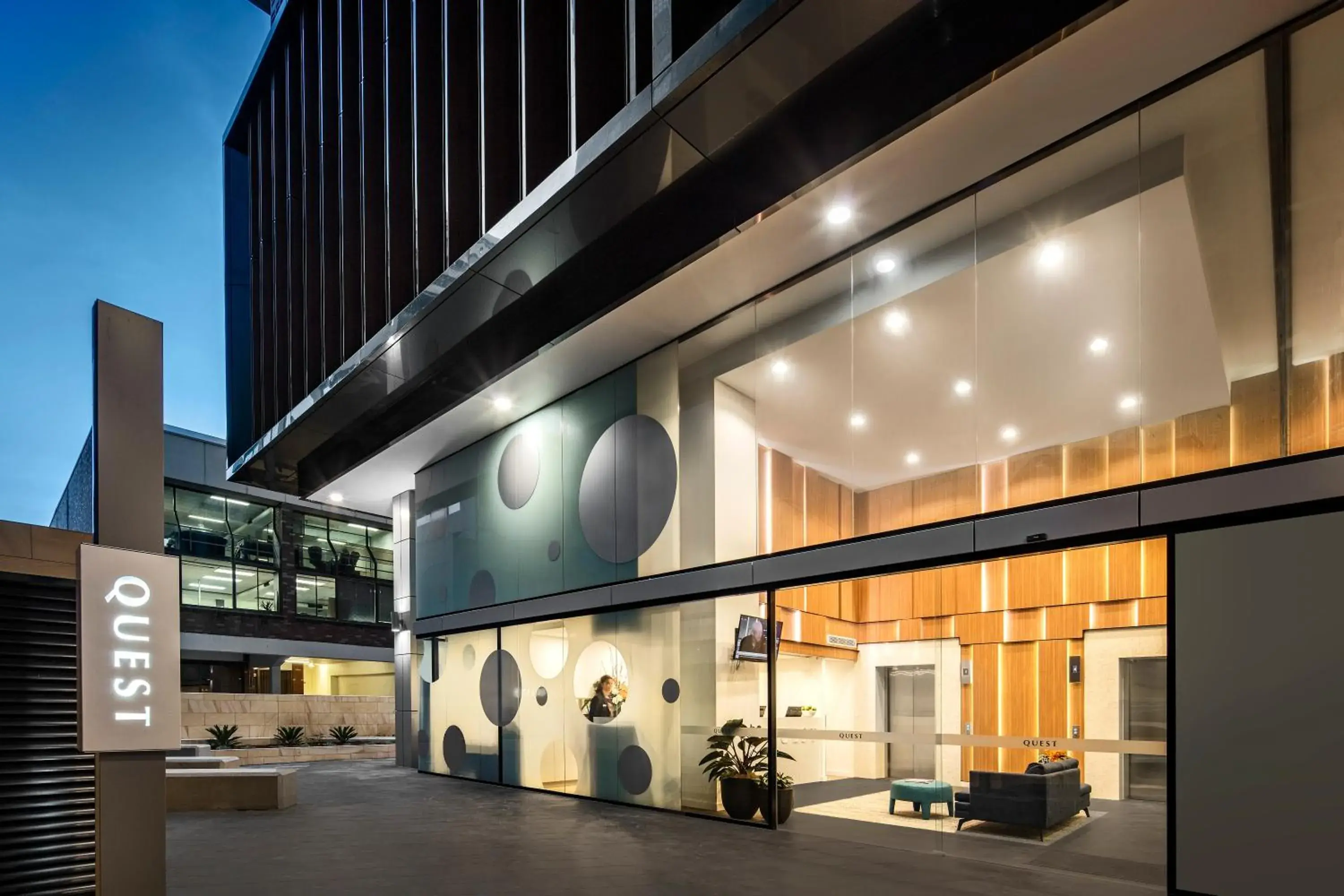 Facade/entrance in Quest St Leonards Facade/entrance in Quest St Leonards