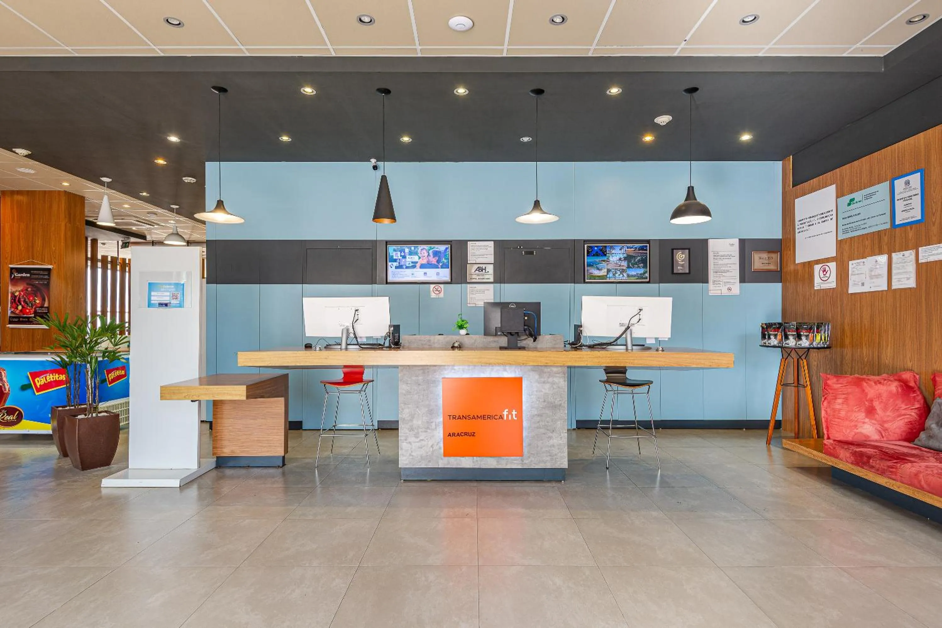 Lobby or reception in Transamerica Fit Aracruz