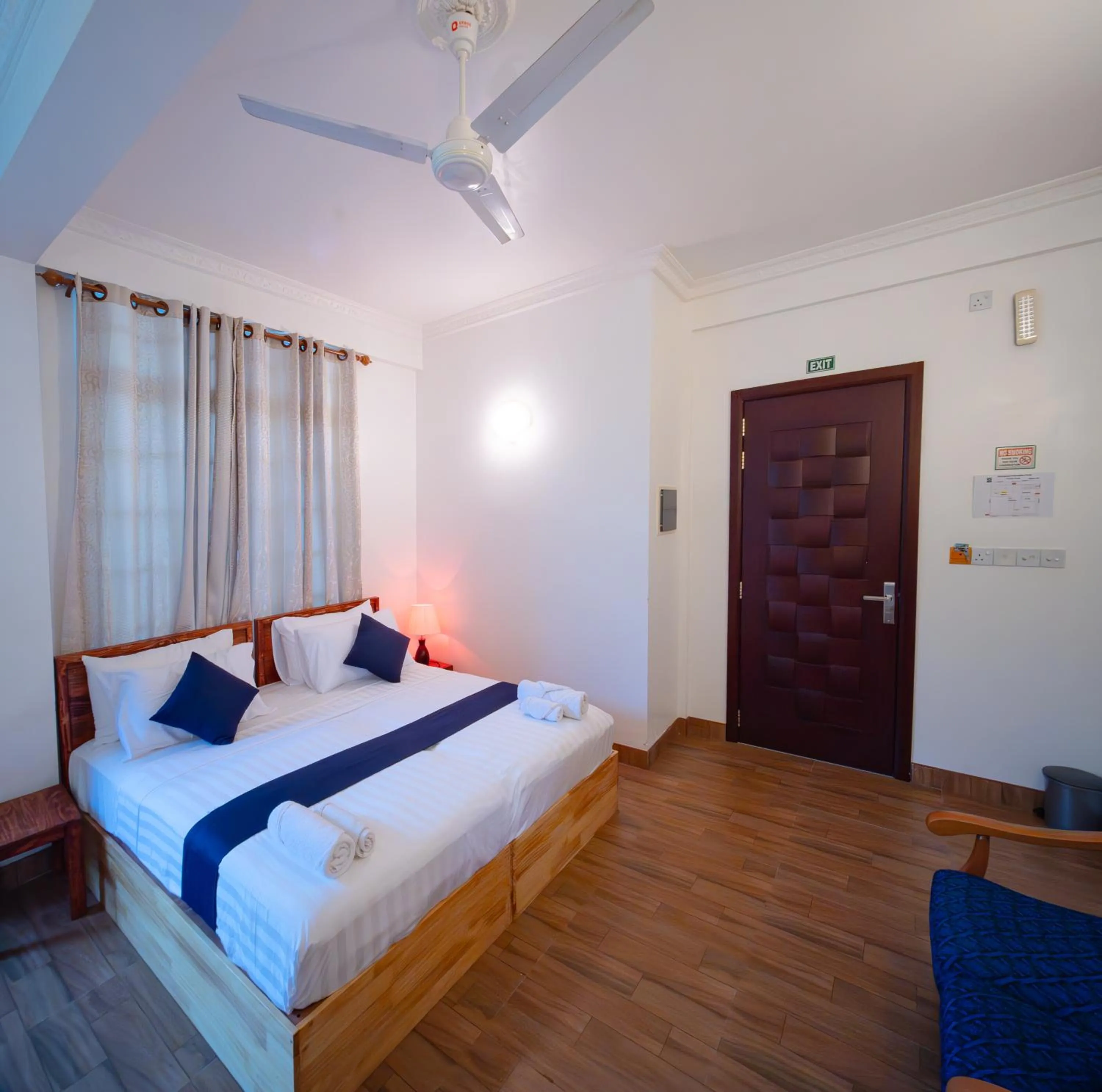 Bed in Biosphere Inn