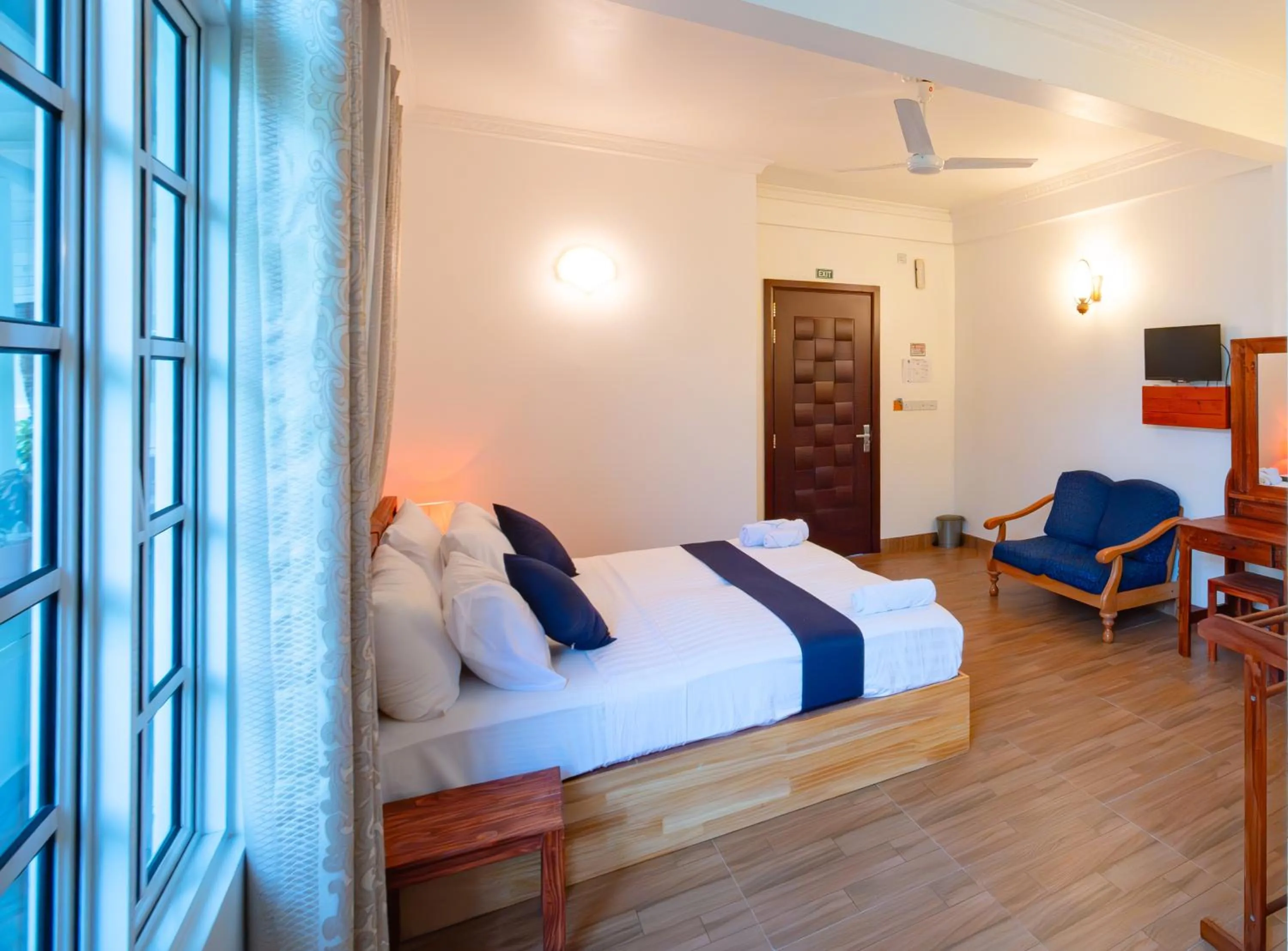 Bed in Biosphere Inn