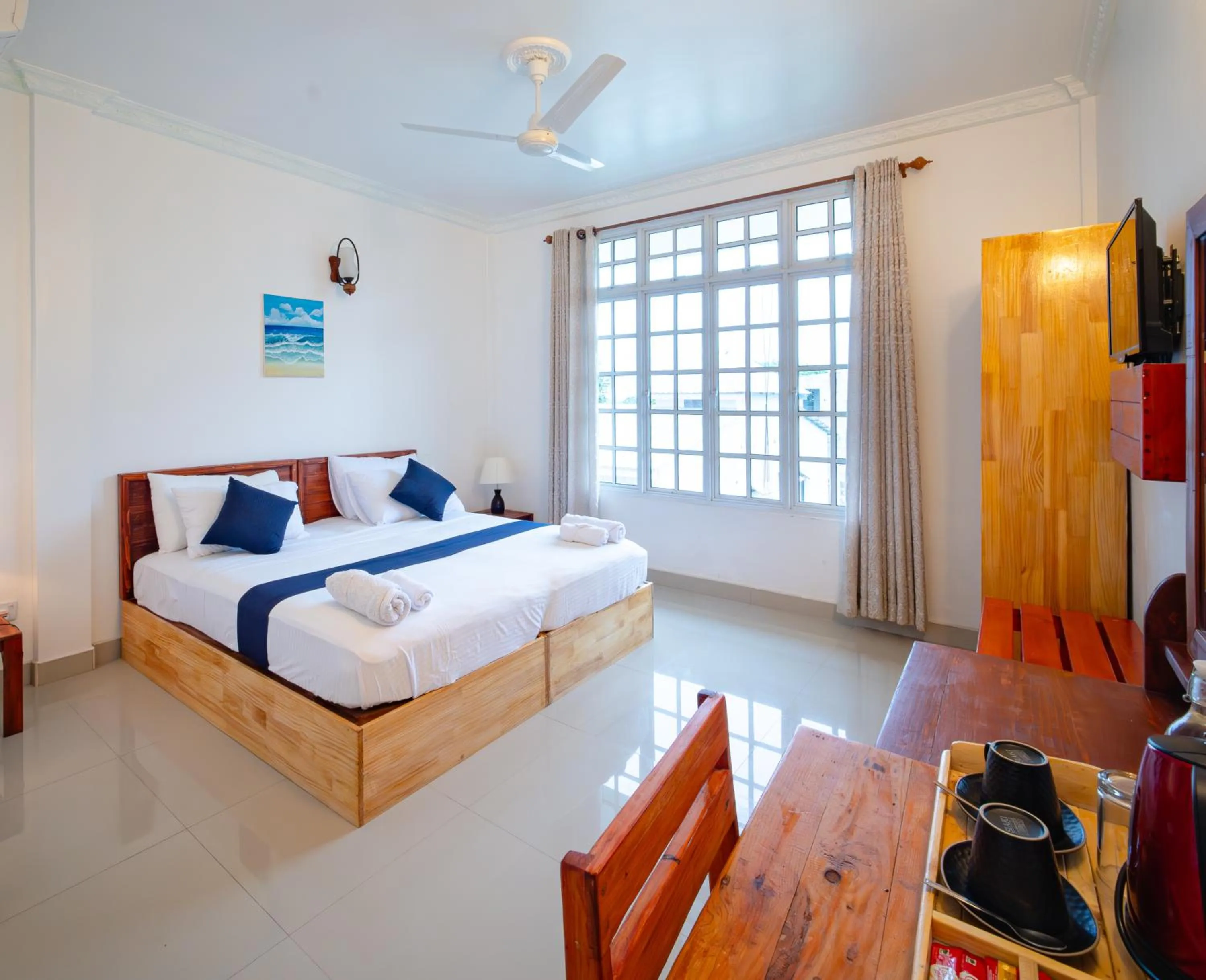 Bed in Biosphere Inn