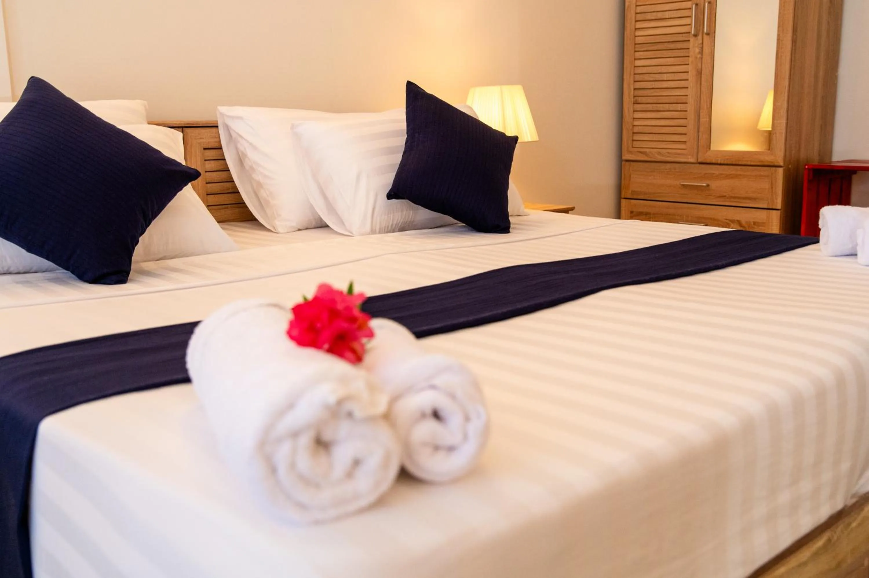 Bed in Biosphere Inn