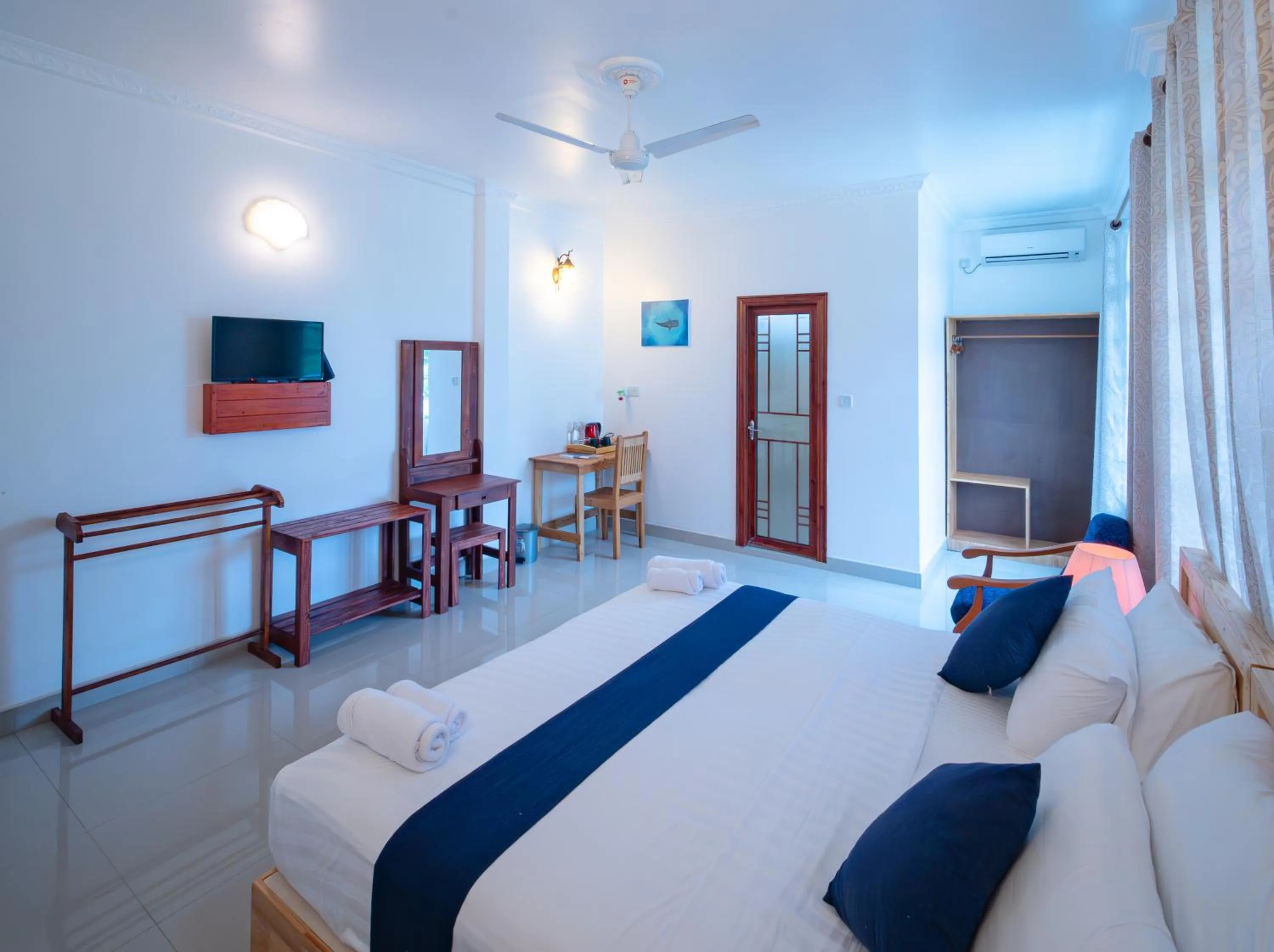 Bed in Biosphere Inn