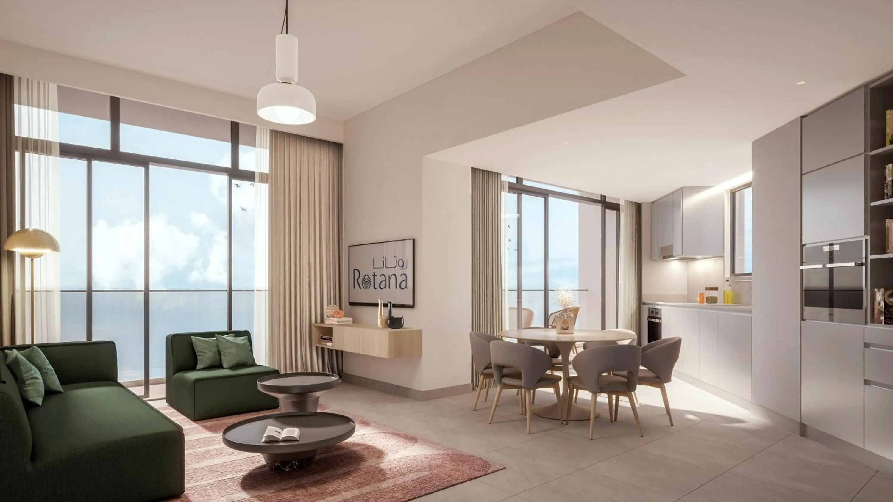 Family Connecting Room - single occupancy - King and Twin Bed in Bloom Arjaan by Rotana