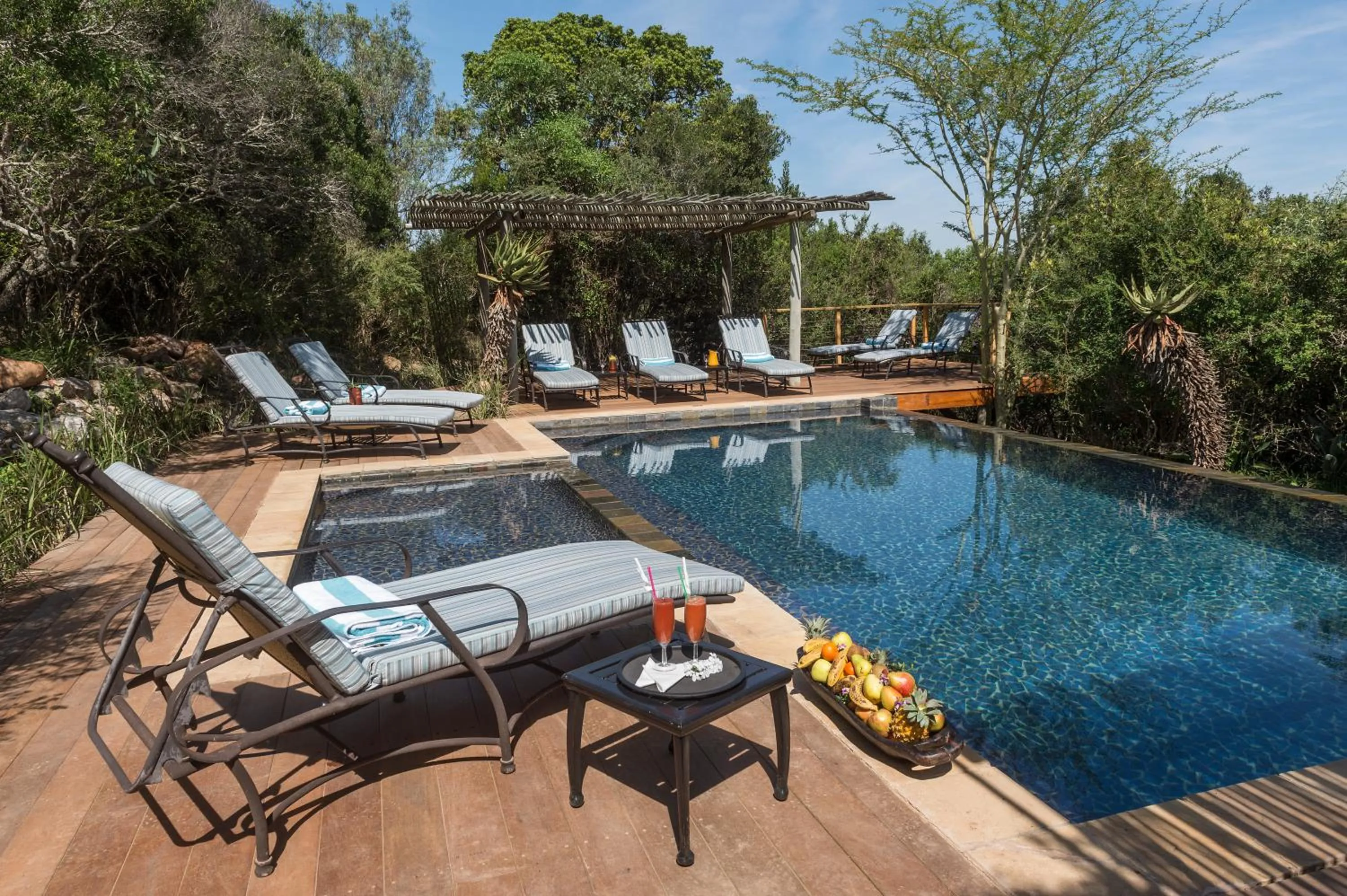 Swimming pool in Kariega Game Reserve Main Lodge