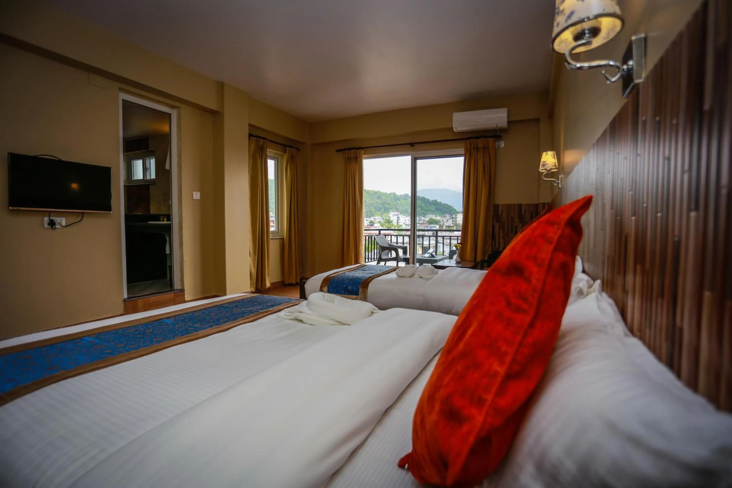 Bedroom, Bed in Pokhara Choice Inn