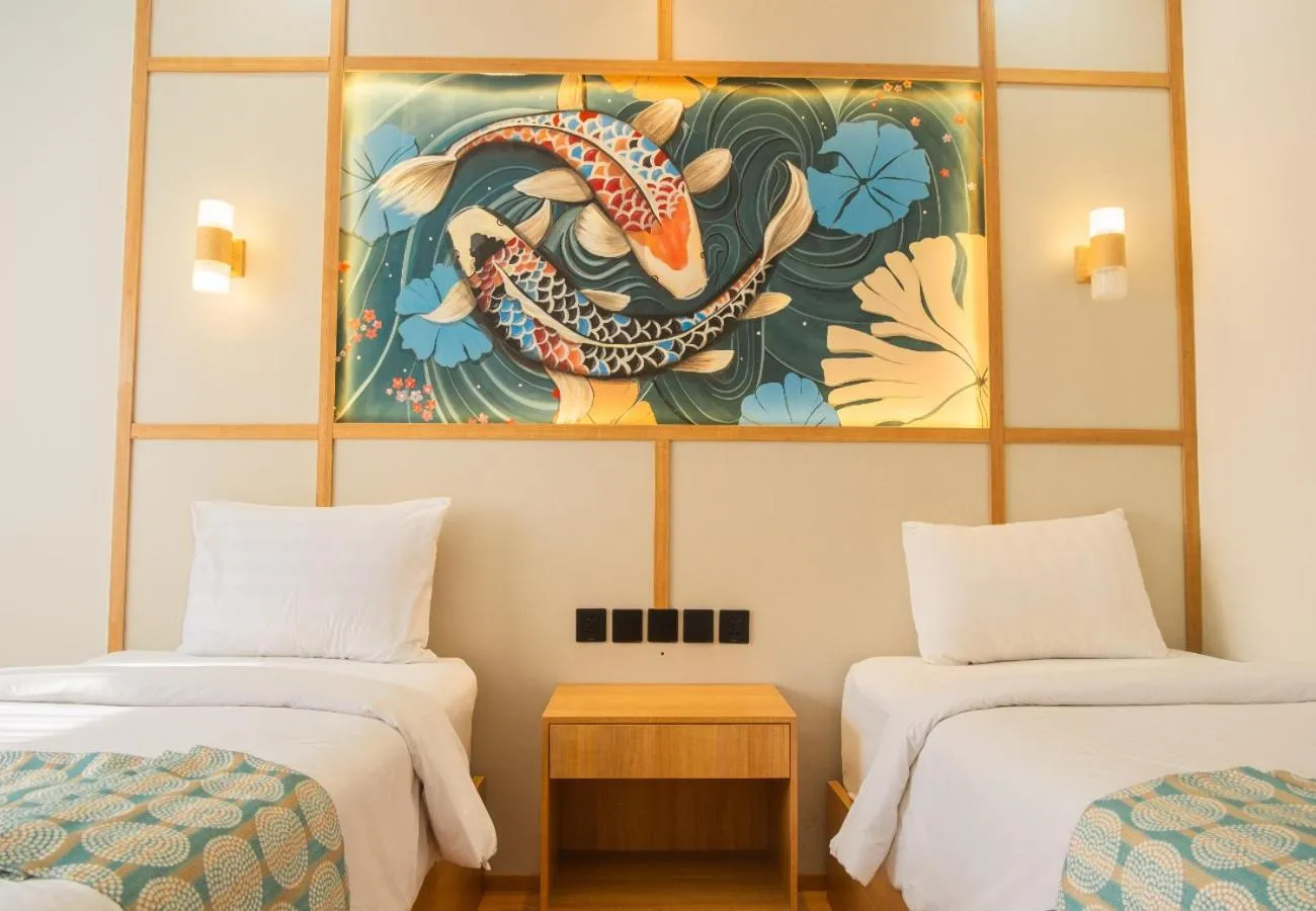 Bedroom, Bed in Samurai Hotel Sanur