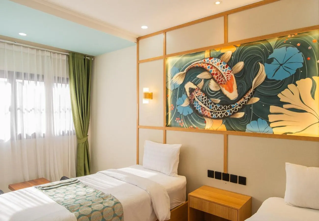 Bedroom, Bed in Samurai Hotel Sanur