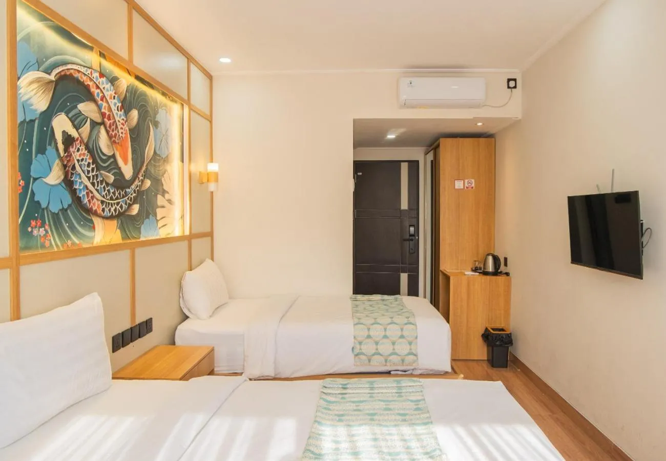 Bedroom, Bed in Samurai Hotel Sanur