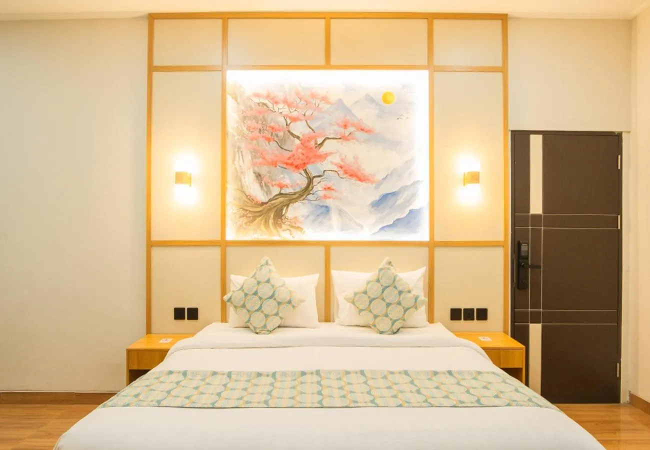 Bedroom, Bed in Samurai Hotel Sanur