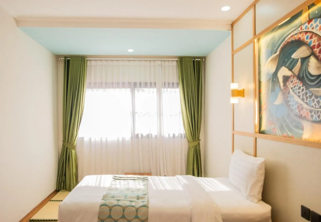 Bedroom, Bed in Samurai Hotel Sanur