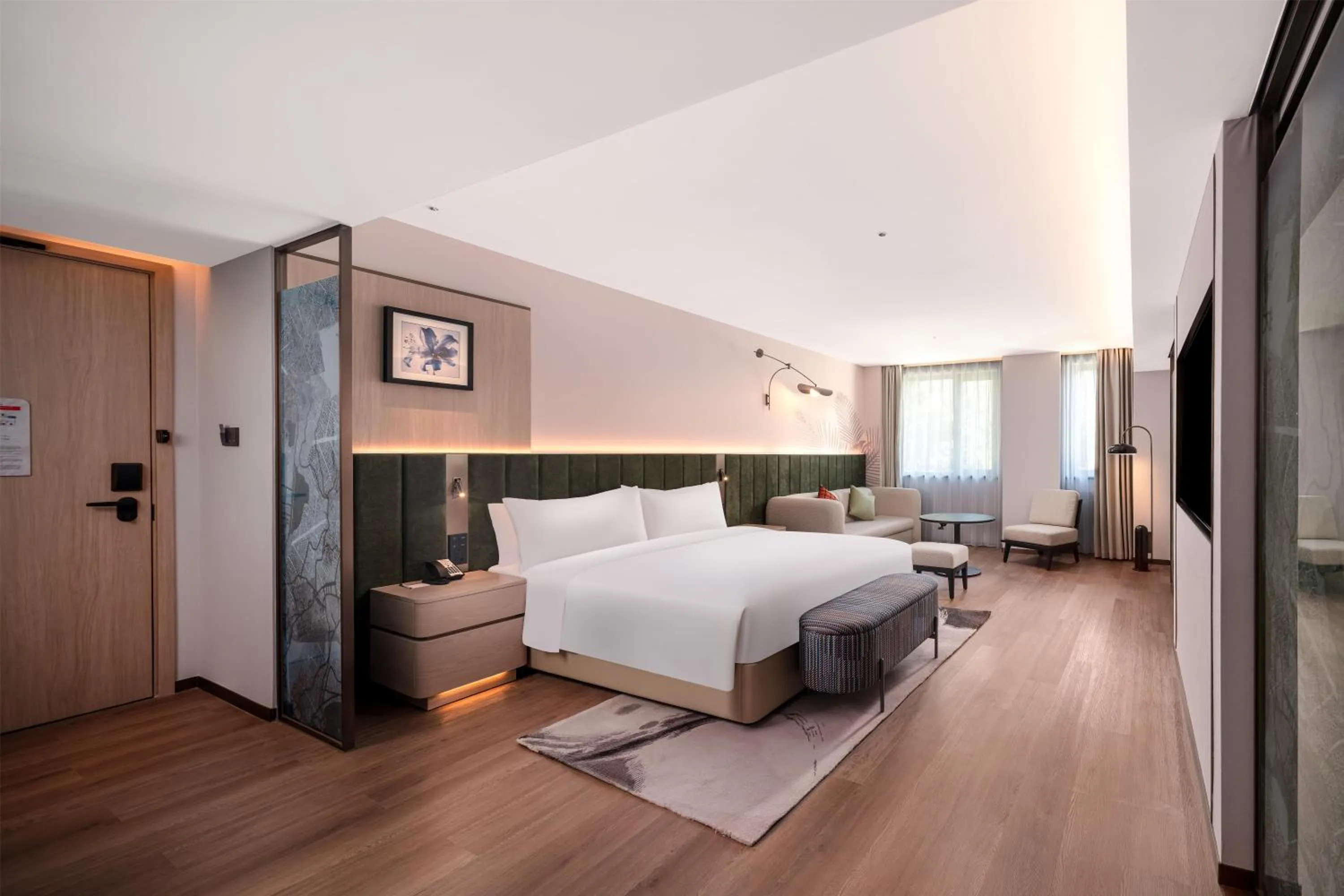 Bed in Hilton Garden Inn Zhoushan Mount Putuo