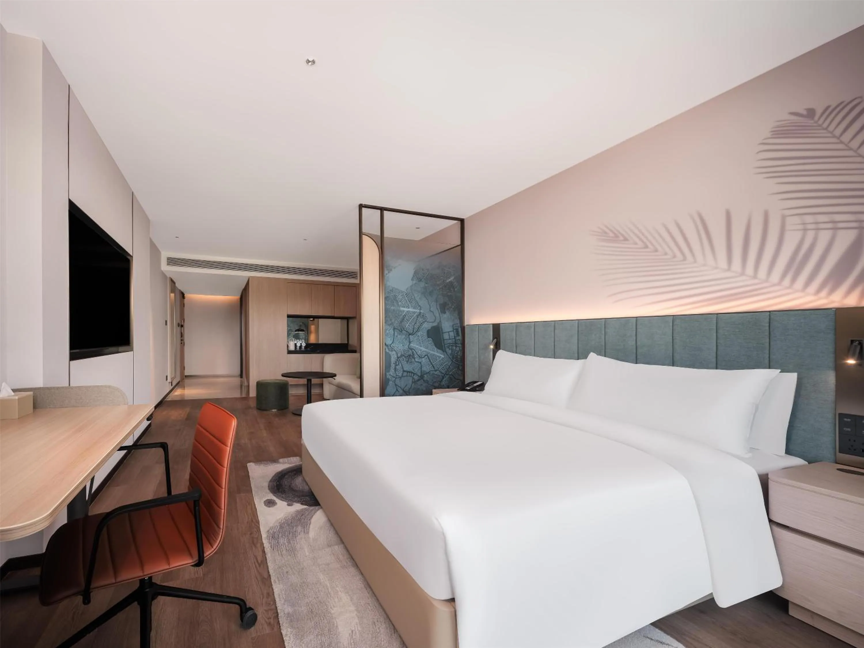 Bed in Hilton Garden Inn Zhoushan Mount Putuo