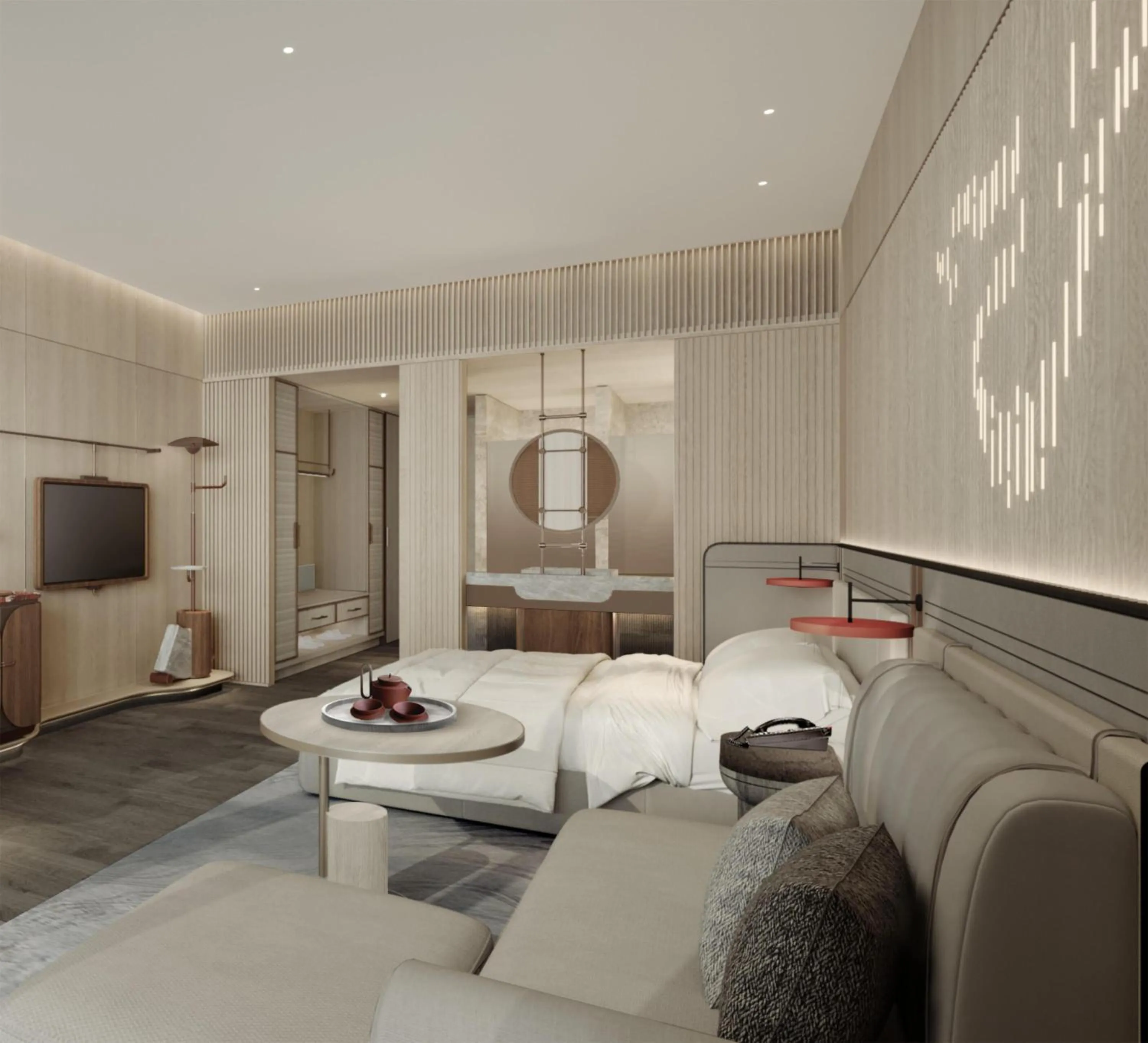 Bed in The Reserve Hotel Luoyang, Curio Collection By Hilton