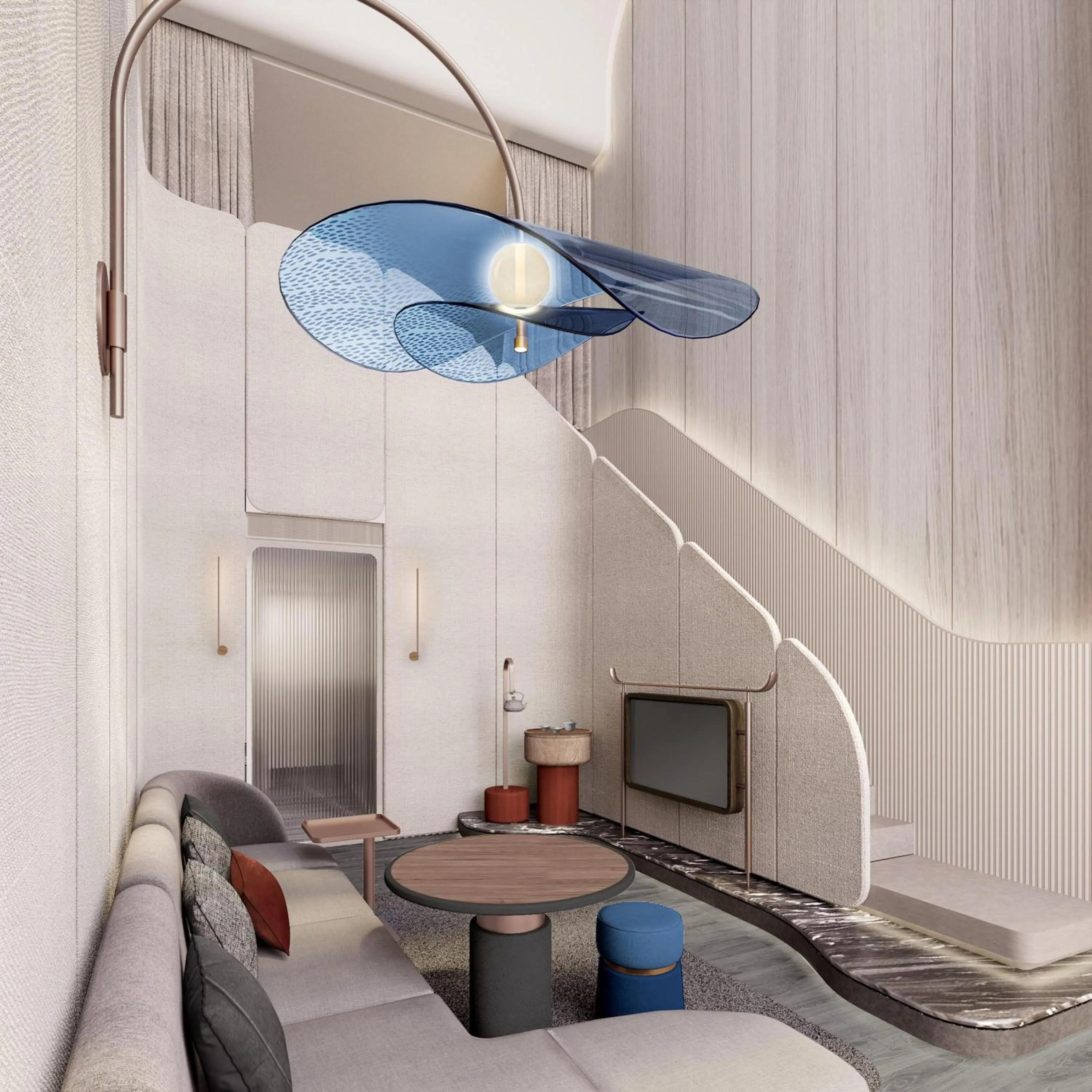 Living room in The Reserve Hotel Luoyang, Curio Collection By Hilton