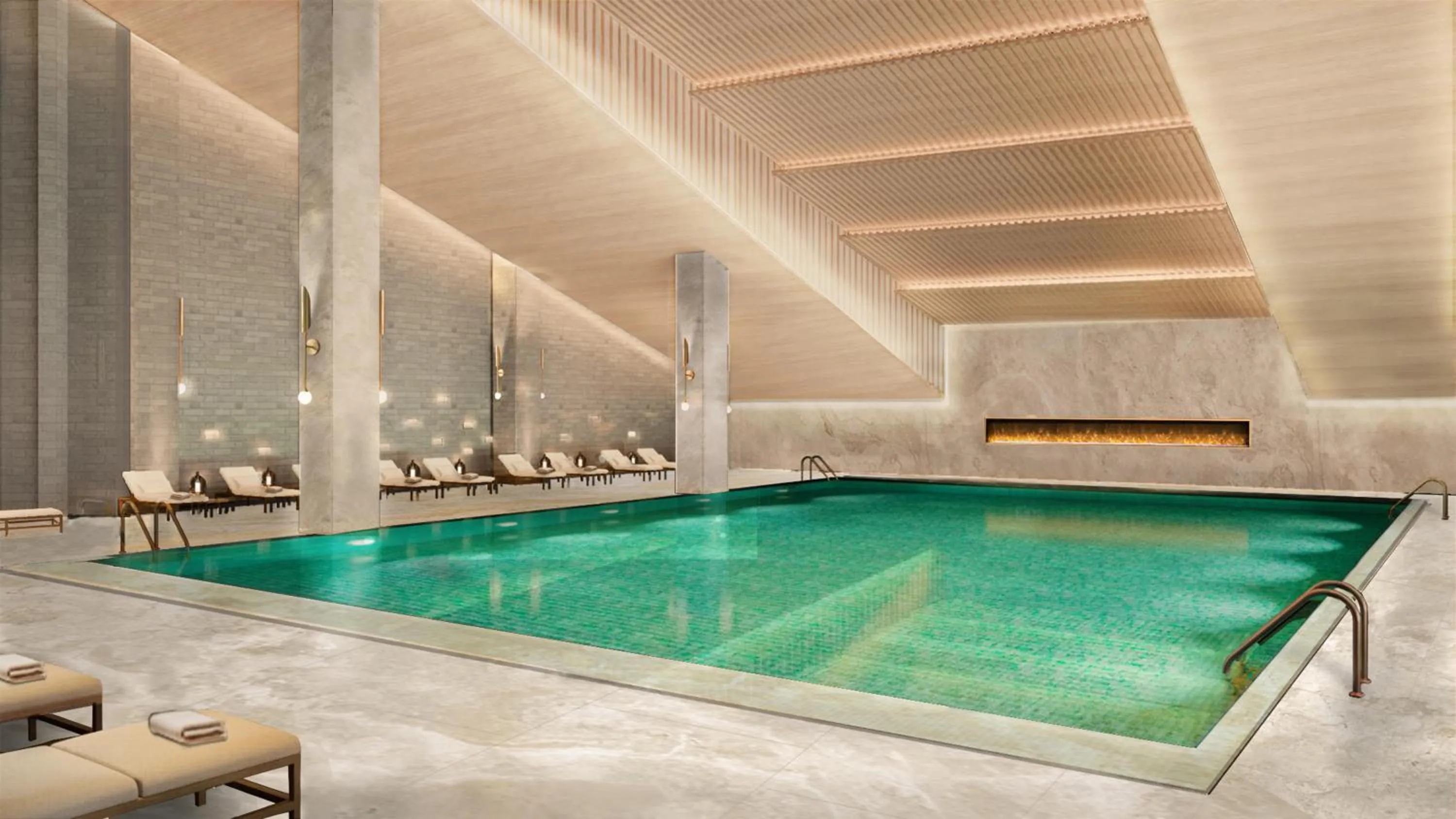 Pool view in The Reserve Hotel Luoyang, Curio Collection By Hilton