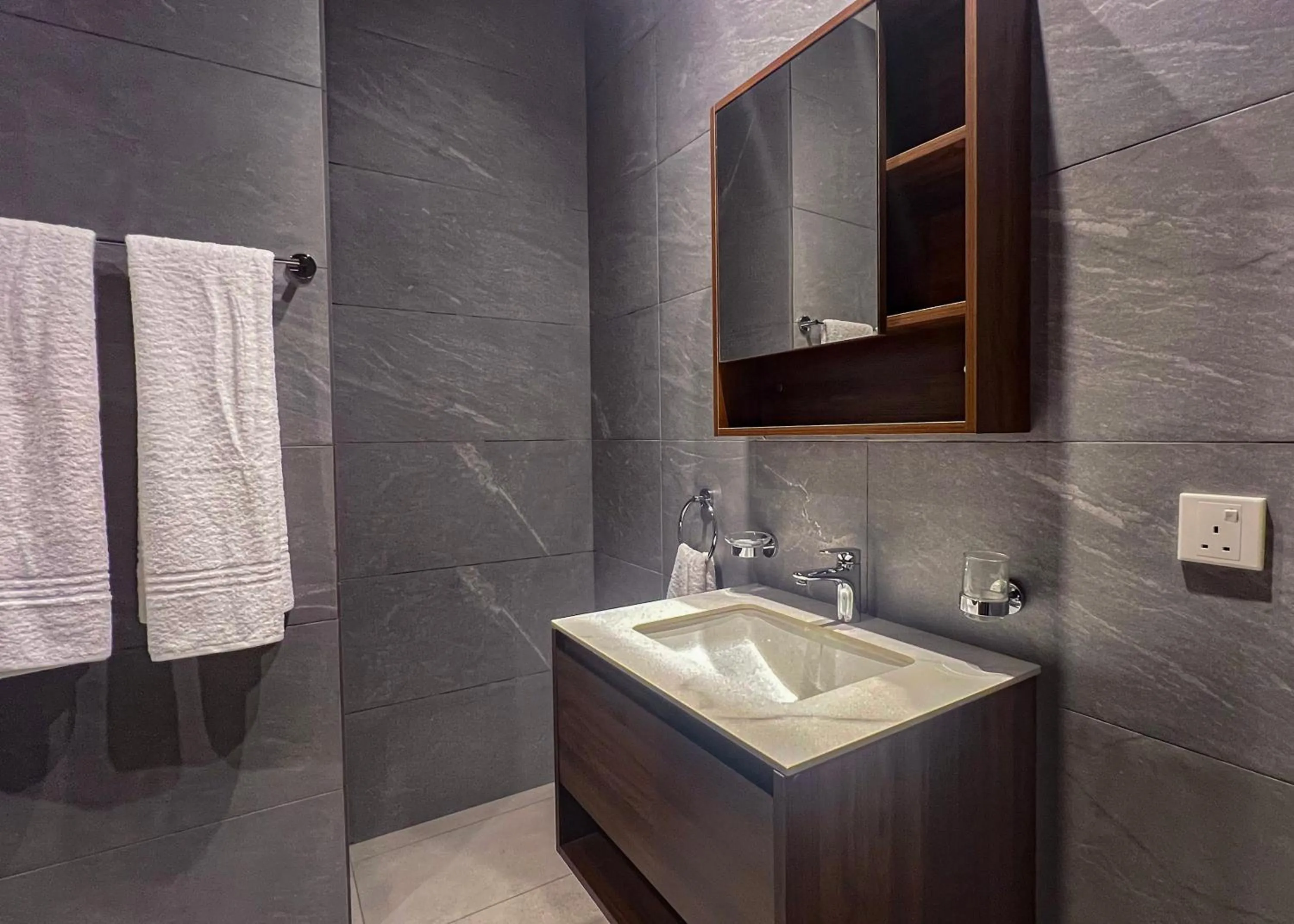 Bathroom in Anthonian Suites