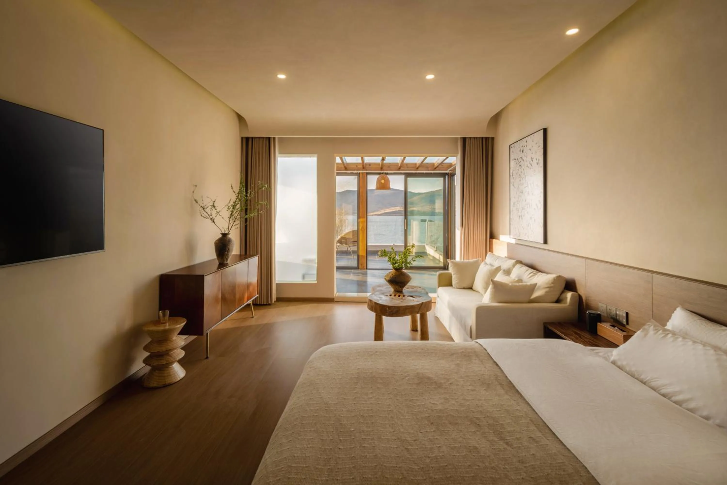 Double Room with Balcony and Sea View in Dali Antu Yuanchu seaview Homestay