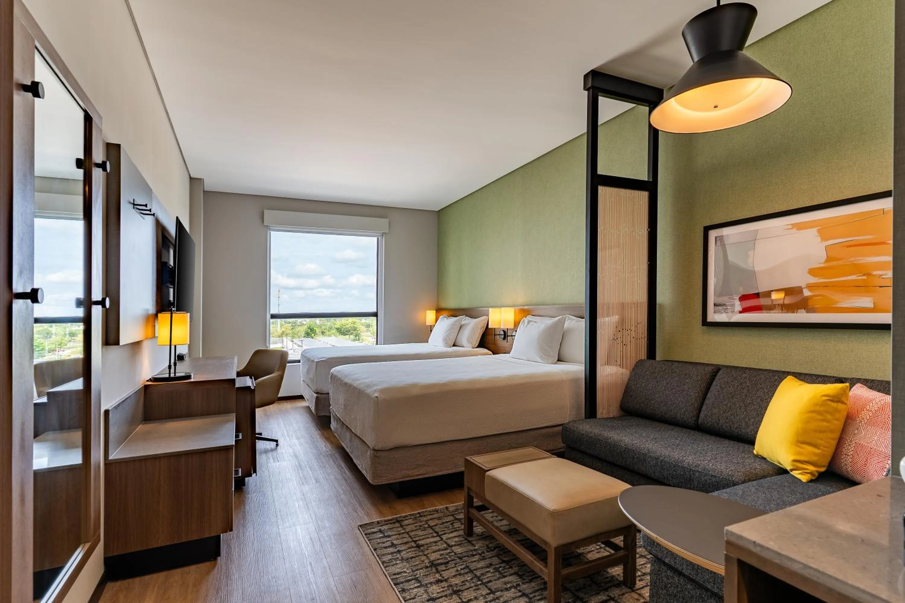 Photo of the whole room, Bed in Hyatt Place Merida/ Via Montejo