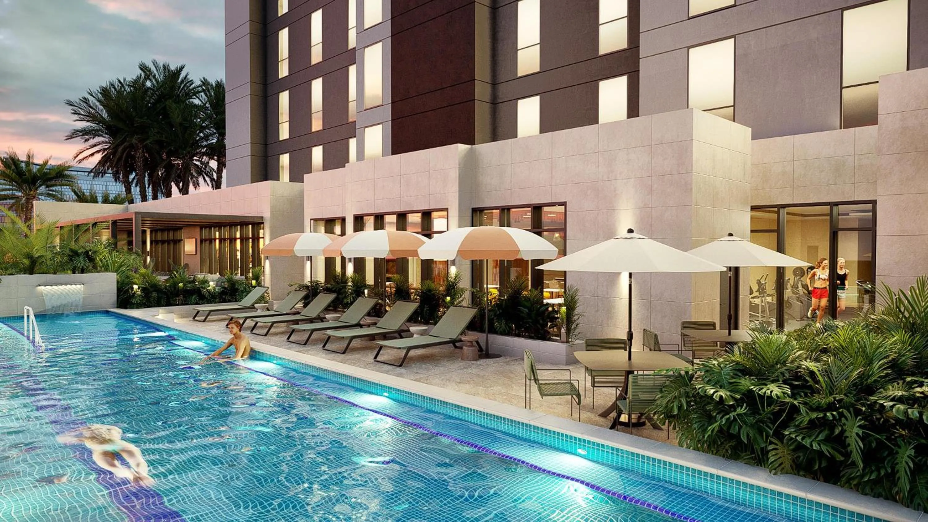 Swimming pool in Hyatt Place Merida/ Via Montejo